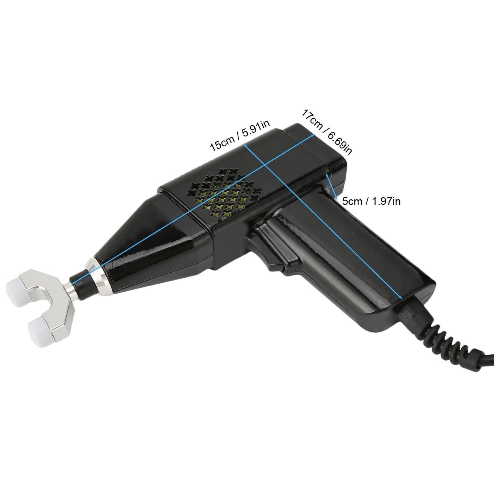 MAHWER Chiropractic Adjusting Tool Instrument Electric Impulse Gun Actuator Massager Professional Massage Equipment Magnetic Therapy Massage Gun (Color : Black)