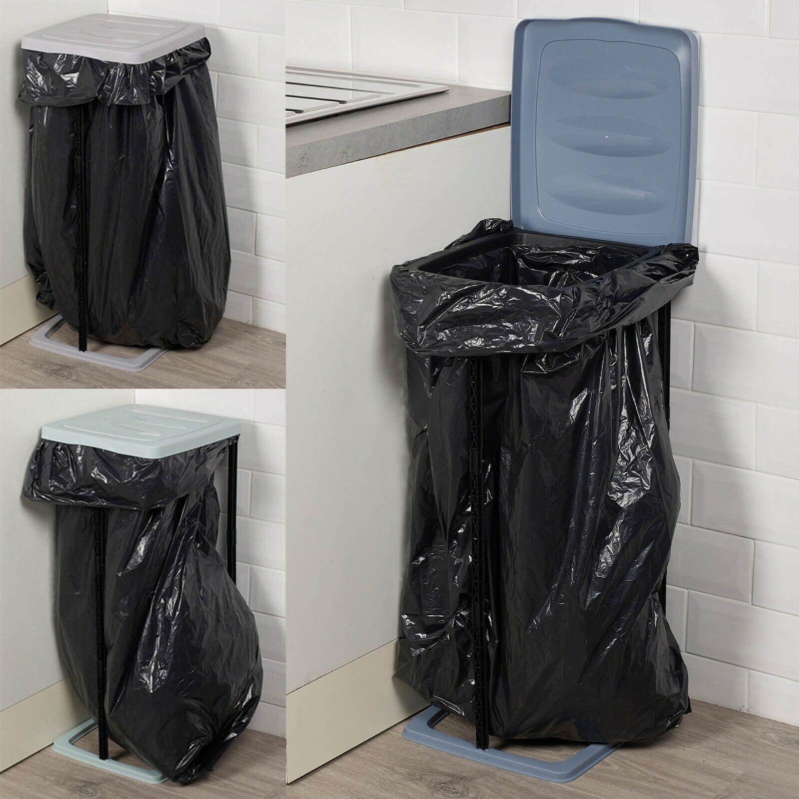 Koopman 60L Rubbish Bag Refuse Sack Bin Liner Waste Disposal Garbage Bag Stand Holder