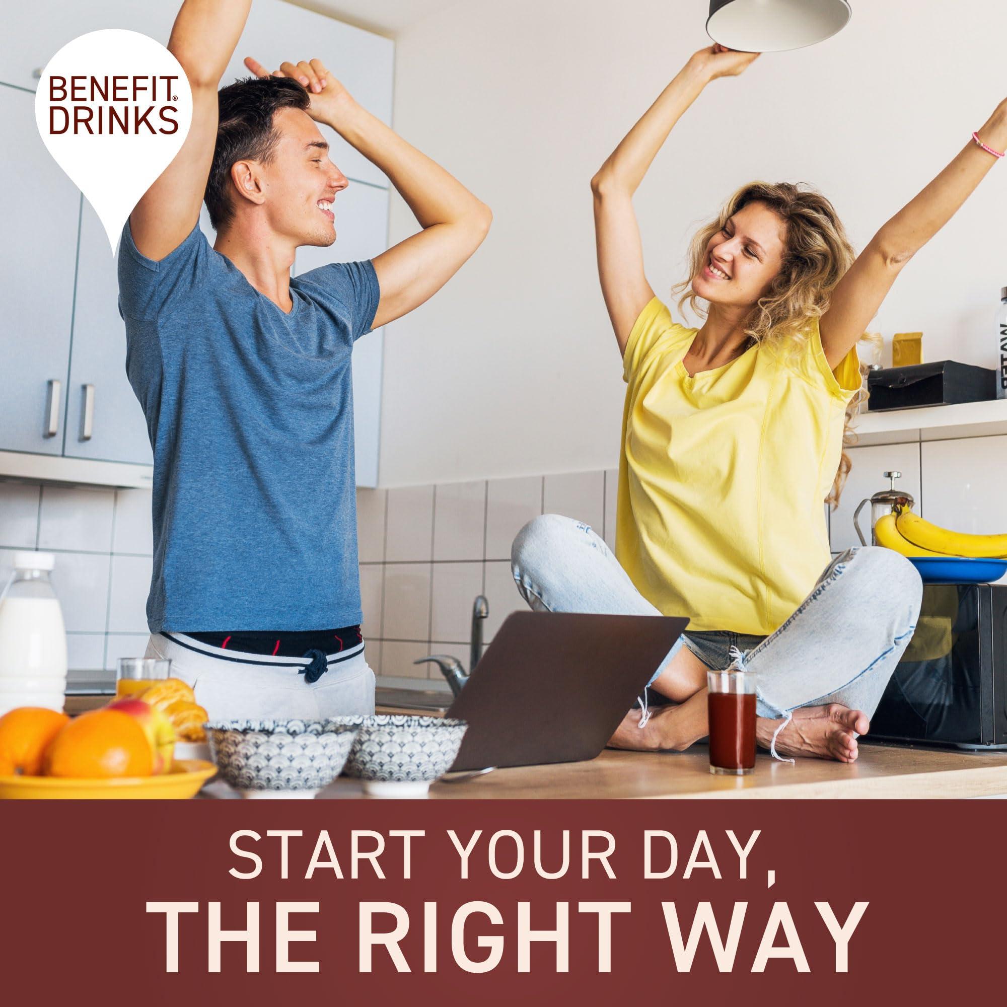 Benefit Drinks Benefit Drinks 100% Not from Concentrate Pure Prune Juice - 6 x 750ml Cartons - Prune Juice for Constipation with with Vitamin A,C and E- Health Foods - Healthy Drinks