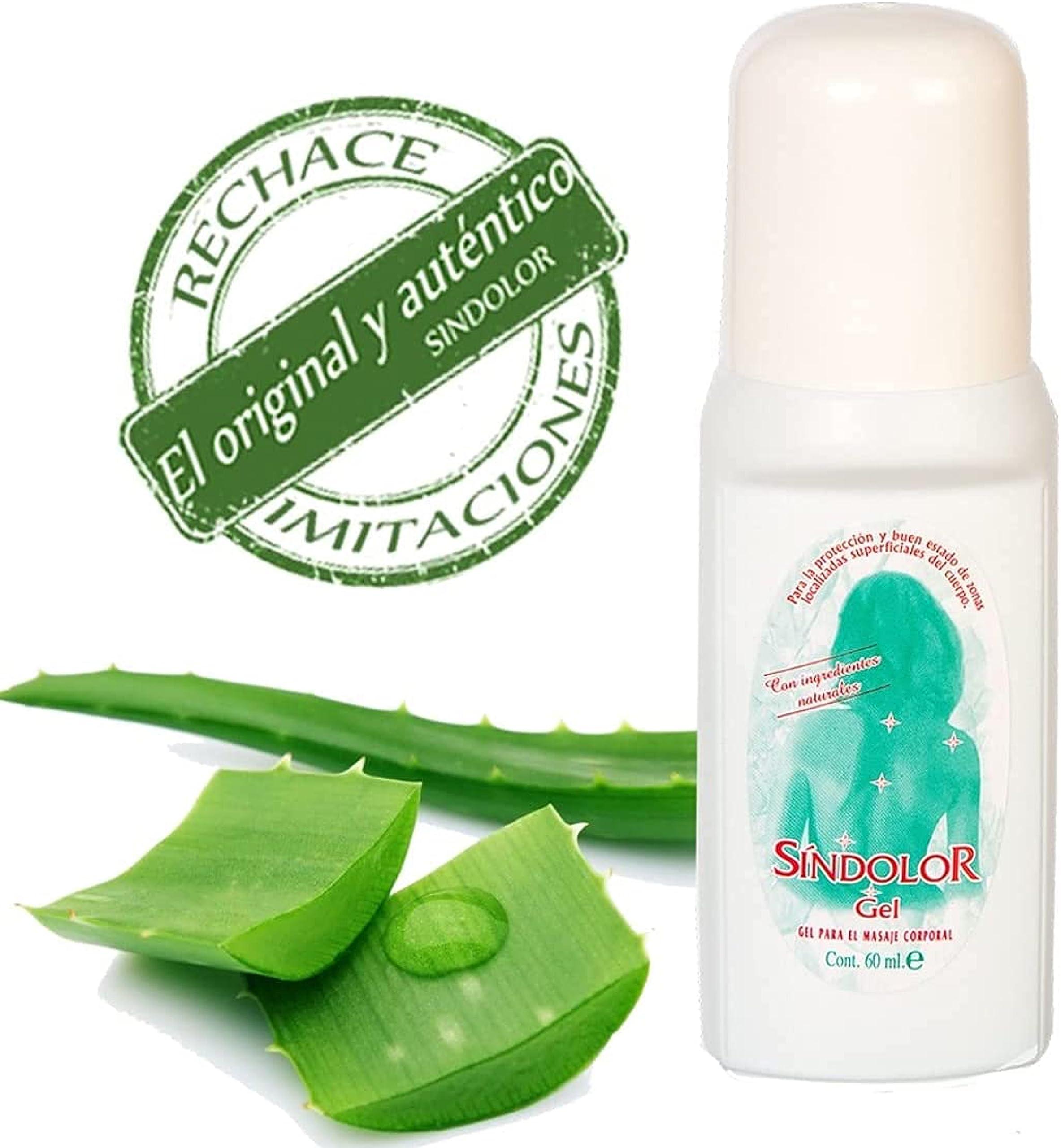 DEX HOME Genuine Sindolor Plant Based Aloe Vera Roll-on Gel with Natural Herbal Ingredients, Fast Acting for Muscle, Joint, & Back Pain Soothing, Cruelty Free 60ml from Dex Home Spain