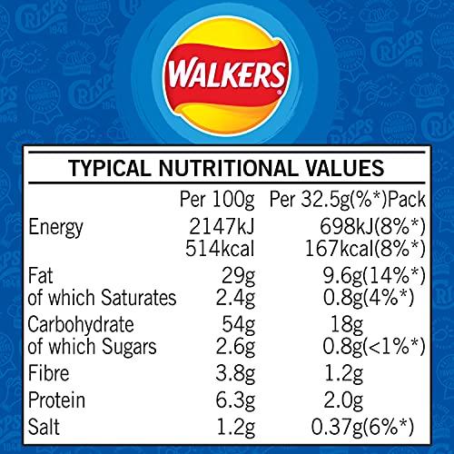 Walkers Walkers Cheese and Onion, 32.5 g (Pack of 48)