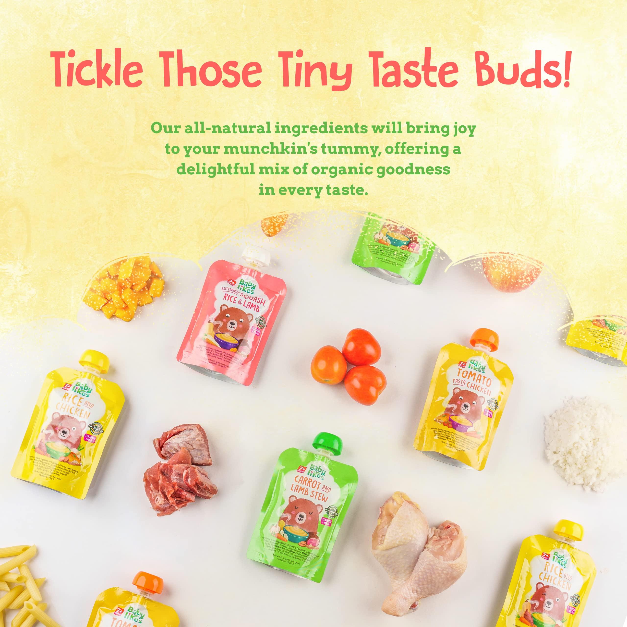 Baby Likes Baby Likes Halal Organic Baby Meals Mixed Combo Pack from 7 months 4 x 130g