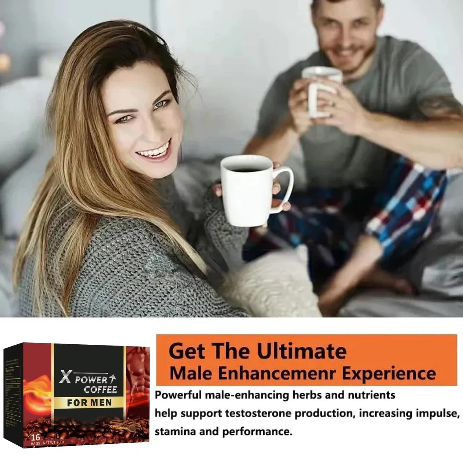 BIUBIULOVE X Power Coffee, X Power Coffee for Men, Instant Power Coffee For Men, The Secret To Strong Men, Men\'s Power Energy Coffee For Male (2 Box)