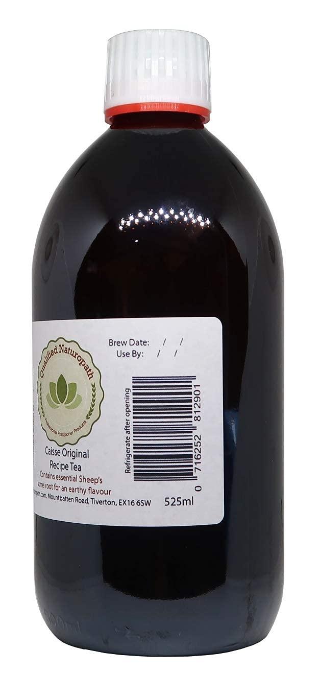 Qualified Naturopath - Professional Practition Caisse Original Formula 4 Herb Tea - 1050 ml (2 x 525 ml) Glass Bottles