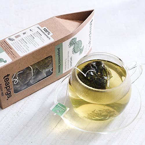 Tea Pigs Teapigs Liquorice and Peppermint Tea Made With Whole Flowers (1 Pack of 50 Tea Bags) & Peppermint Herbal Tea Bags Made With Whole Leaves (1 Pack of 50 Teabags)