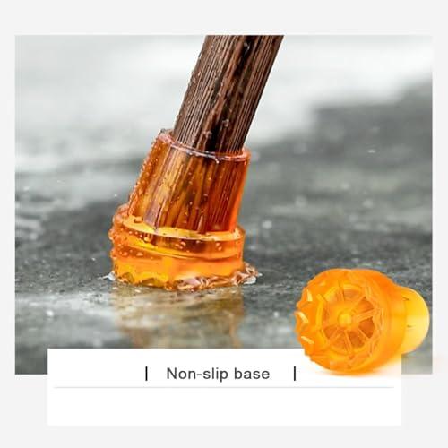 SKINCATE SKINCATE Solid Wood Walking Cane 31 Inch 33 Inch 35 Inch Single Crutch Handmade, Ergonomic Grip W/Wrist Strap Walking Sticks For Seniors, Men & Women(Color:A,Size:80cm)