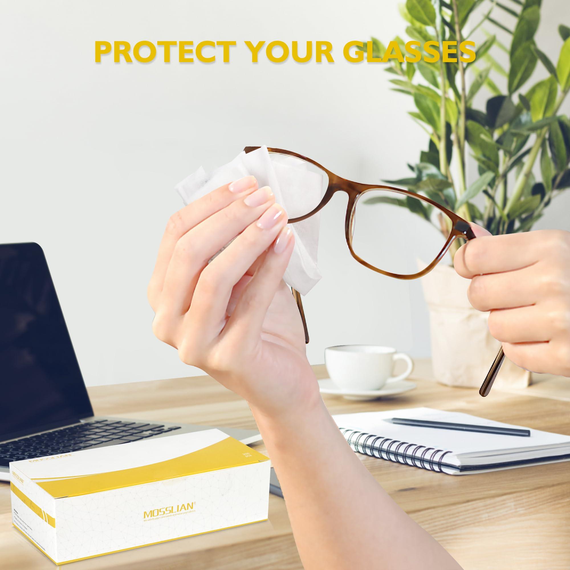 MOSSLIAN MOSSLIAN 100 Pack Hearing Aid Cleaning Wipes Individually Wrapped,Hearing Aid Wipes,Hearing Aid Cleaning Kits,Hearing Aid Accessories,Cleaning Wipes for Screen,Glasses,Phone