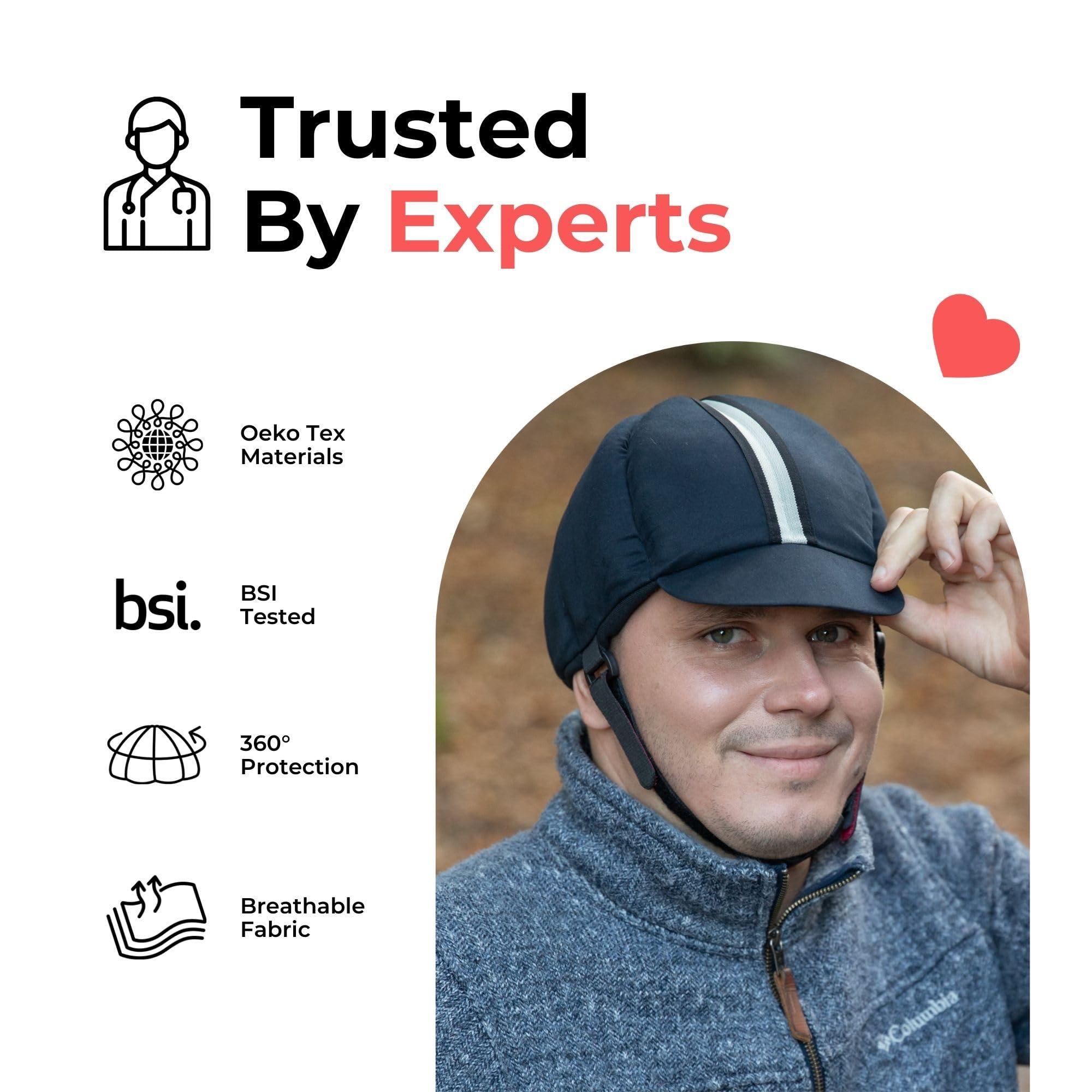 Ribcap Ribcap Hardy Medical Helmet | Navy Blue | Small (53-55 cm) | Protective Medical Helmet for Adults | Padded Helmet For Elderly Falls | Epilepsy Seizure Helmet | Fashionable & No Stigma