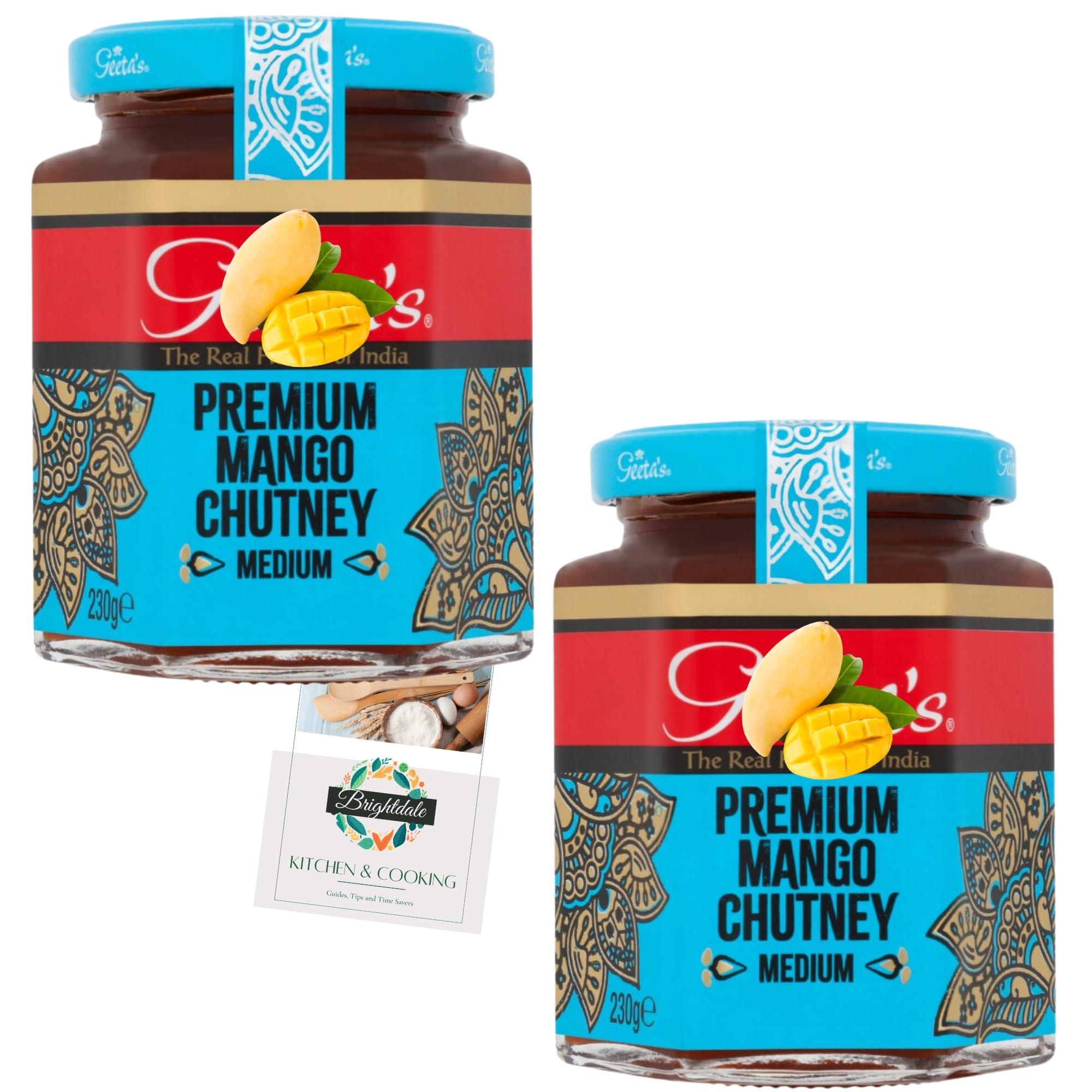 Brightdale Mango Chutney Bundle Geeta\'s Mango Chutney 320g 2 Pack + Brightdale Kitchen Booklet