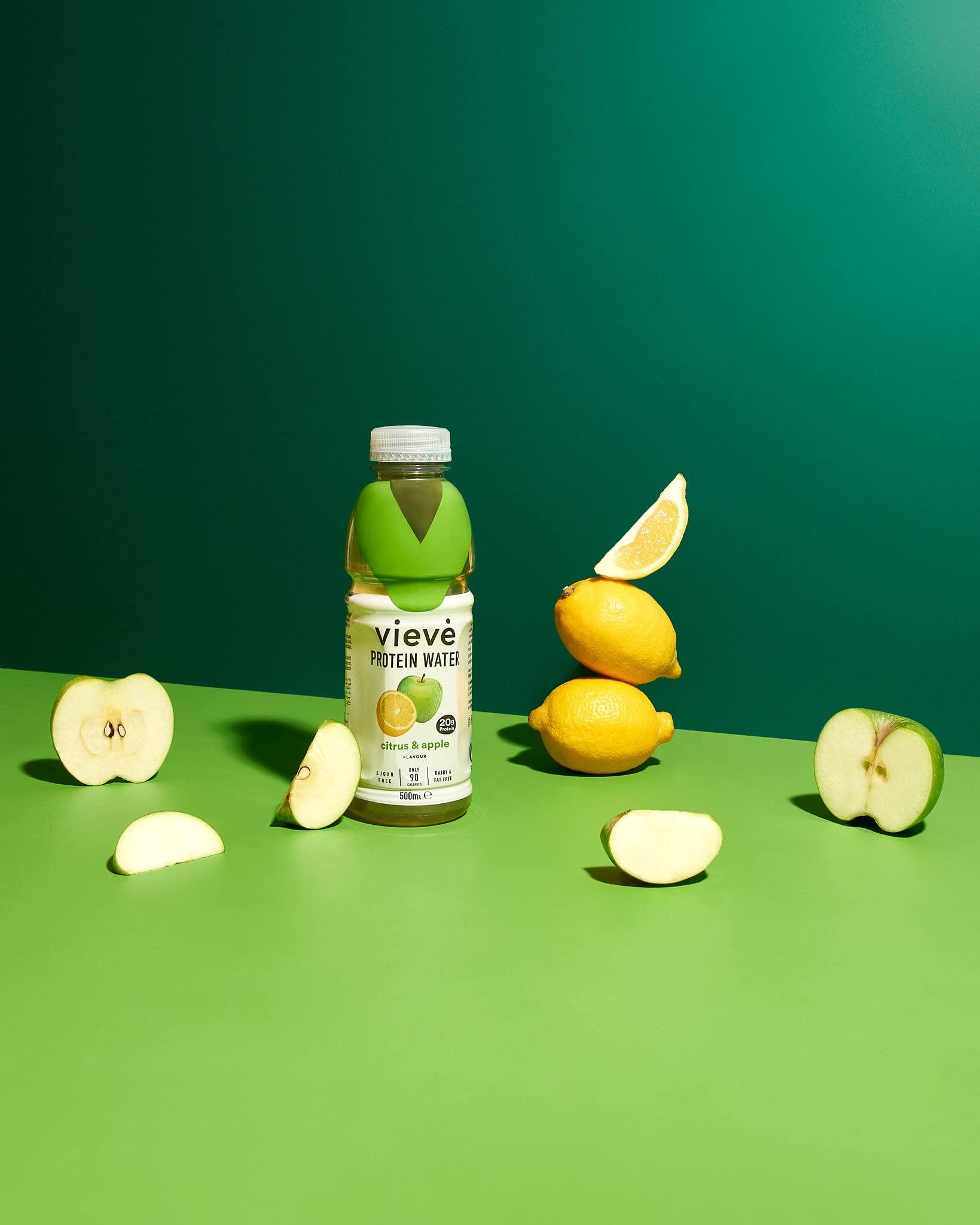 Vieve Vieve Protein Water 10x500ml - Mixed Variety Flavour Pack 20g Protein, Sugar Free, Fat Free & Dairy Free A Ready to Drink Alternative to Protein Powders & Shakes 10 Pack (2 per Flavour)