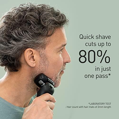 Panasonic Panasonic Series 900+ Premium Wet/Dry Razor ES-LS9A, 6-Way Shaving Head with Linear Motor, Includes Cleaning and Charging Station, Black, Matte Black