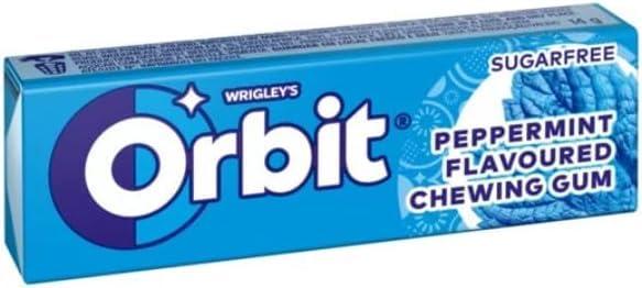 Dnaaz 10-30 Packs of Original WRIGLEY\'S Orbit/Extra Chewing Gum Packs Fresh Stock (Orbit Peppermint, 10 Pack) Helps keep Teeth Clean And Mouth Fresh