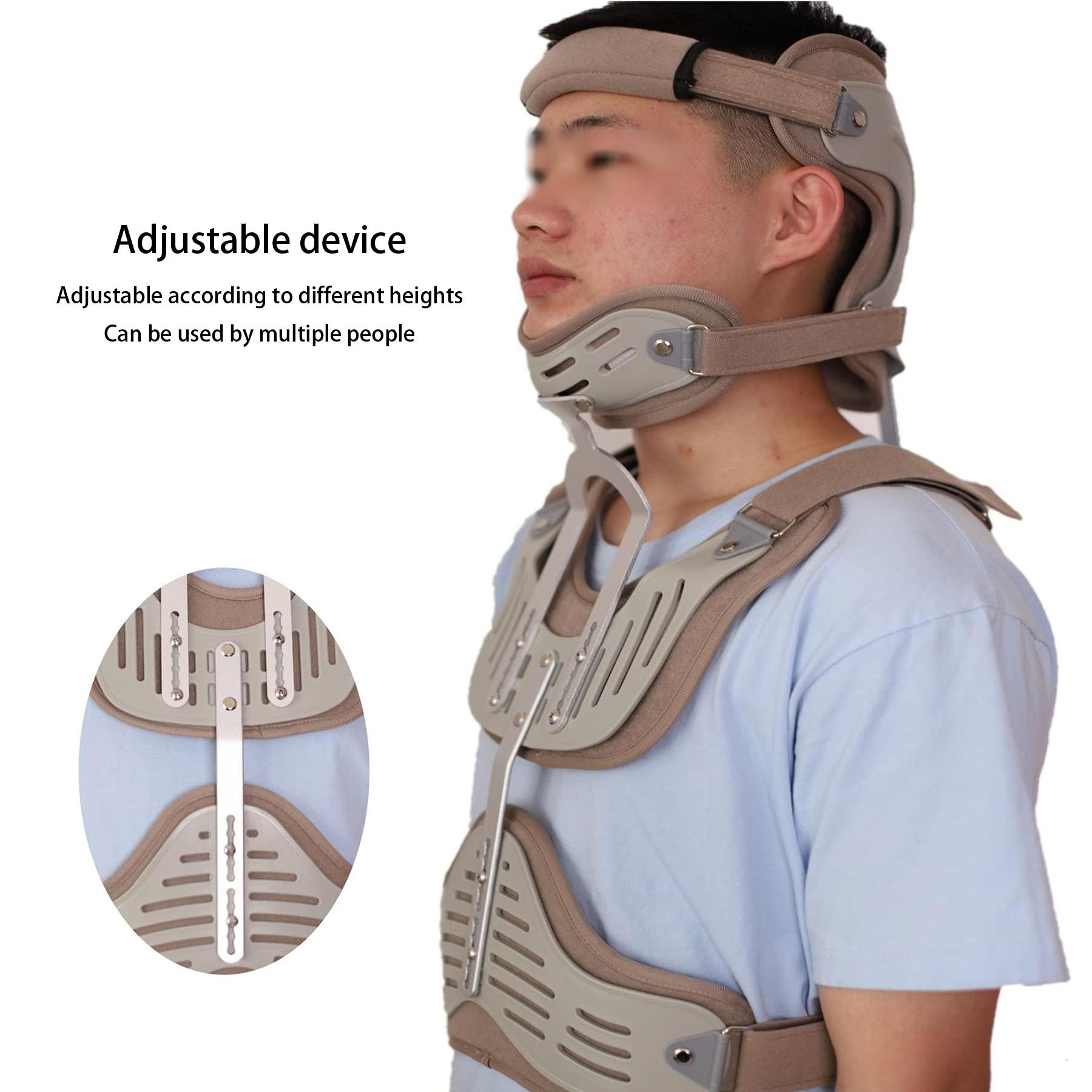 WILLQ WILLQ Adjustable Orthosis Cervical Thoracic Orthosis Fracture Fixation Cervical Vertebra Rehabilitation Support Head Neck Chest Fixed Brace Cervical Vertebra Rehabilitation Support