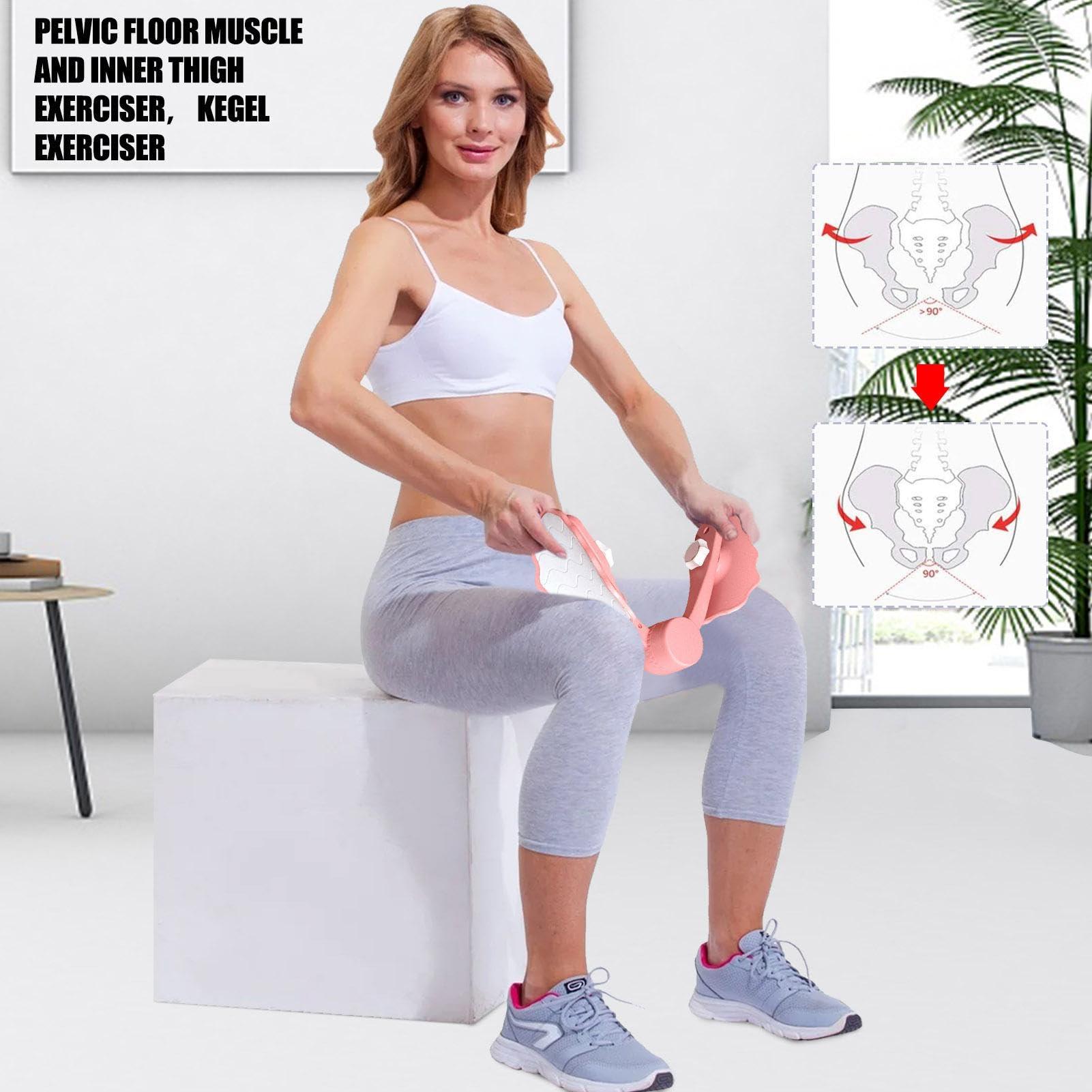 FreshCart Basics Pelvic Floor Muscle Trainer - Kegel Exerciser Counter | Pelvic Floor Muscle Exerciser | Bladder Control Trainer, Postpartum Rehabilitation, Inner Thigh Exercise Equipment For Women
