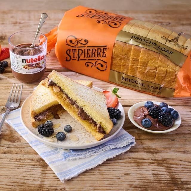 Serendib St Pierre Sliced Brioche Loaf | 500g Each | Rich, soft and tasty pre-sliced brioche loaf | Suitable for vegetarians (7 Pack)