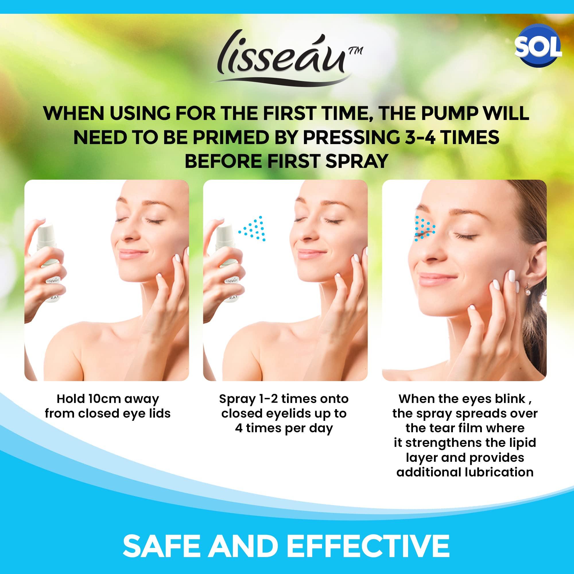 SOL SOL 6pk Eye Mist Spray - Hydrating Eye Care Solution for Dry, Tired Eyes - Soothes Irritation, Compact and Convenient for Quick Refresh Anytime, Lightweight, Travel-Friendly Spray for Everyday Comfort