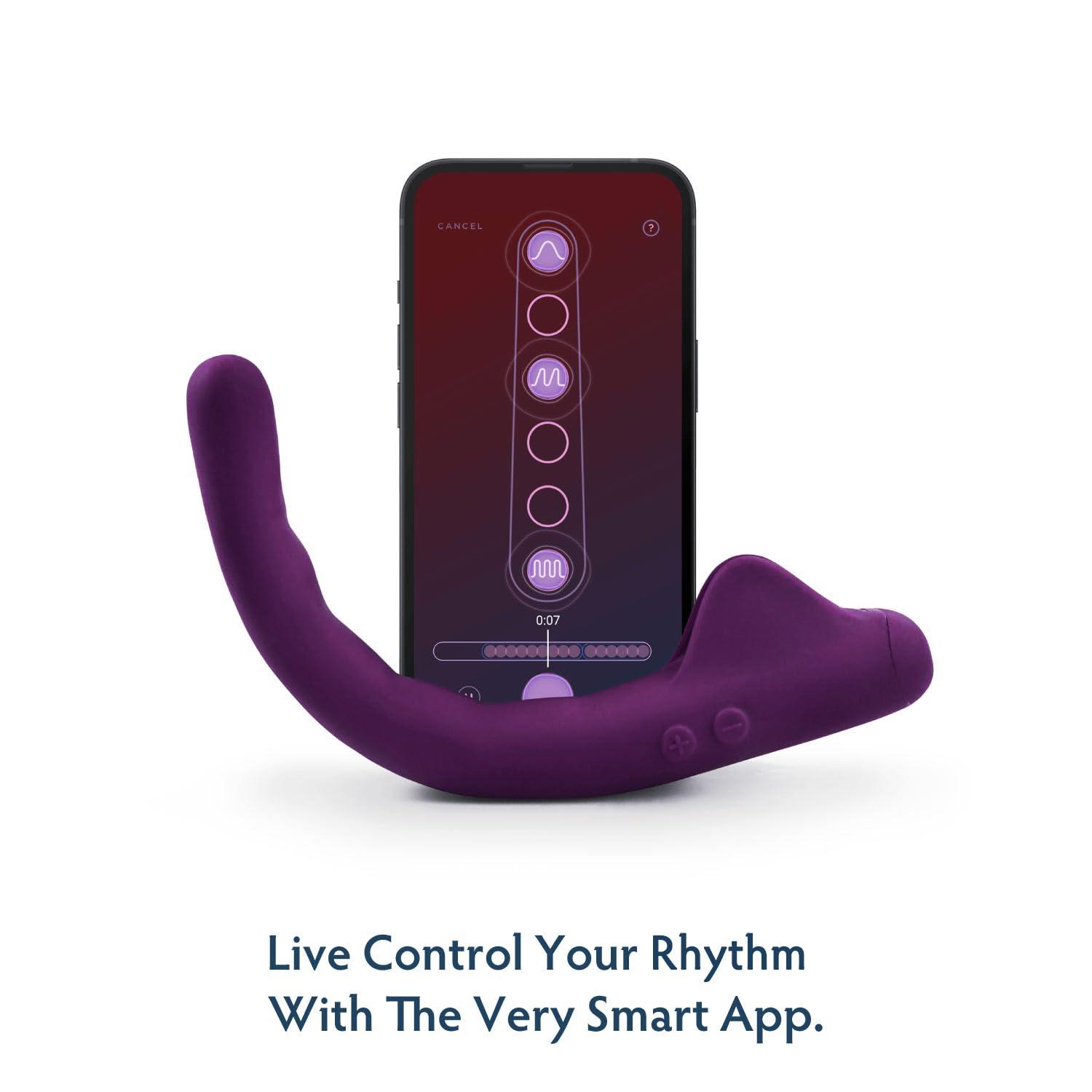 MysteryVibe Crescendo 2, Smart Vibrating Intimate Massager Award-Winning, Ultra-Bendable Vibrator for Pelvic Wellness, Muscle Relaxation&ComfortEnhance Sensation, Support Blood Flow,Promote Natural Lubrication