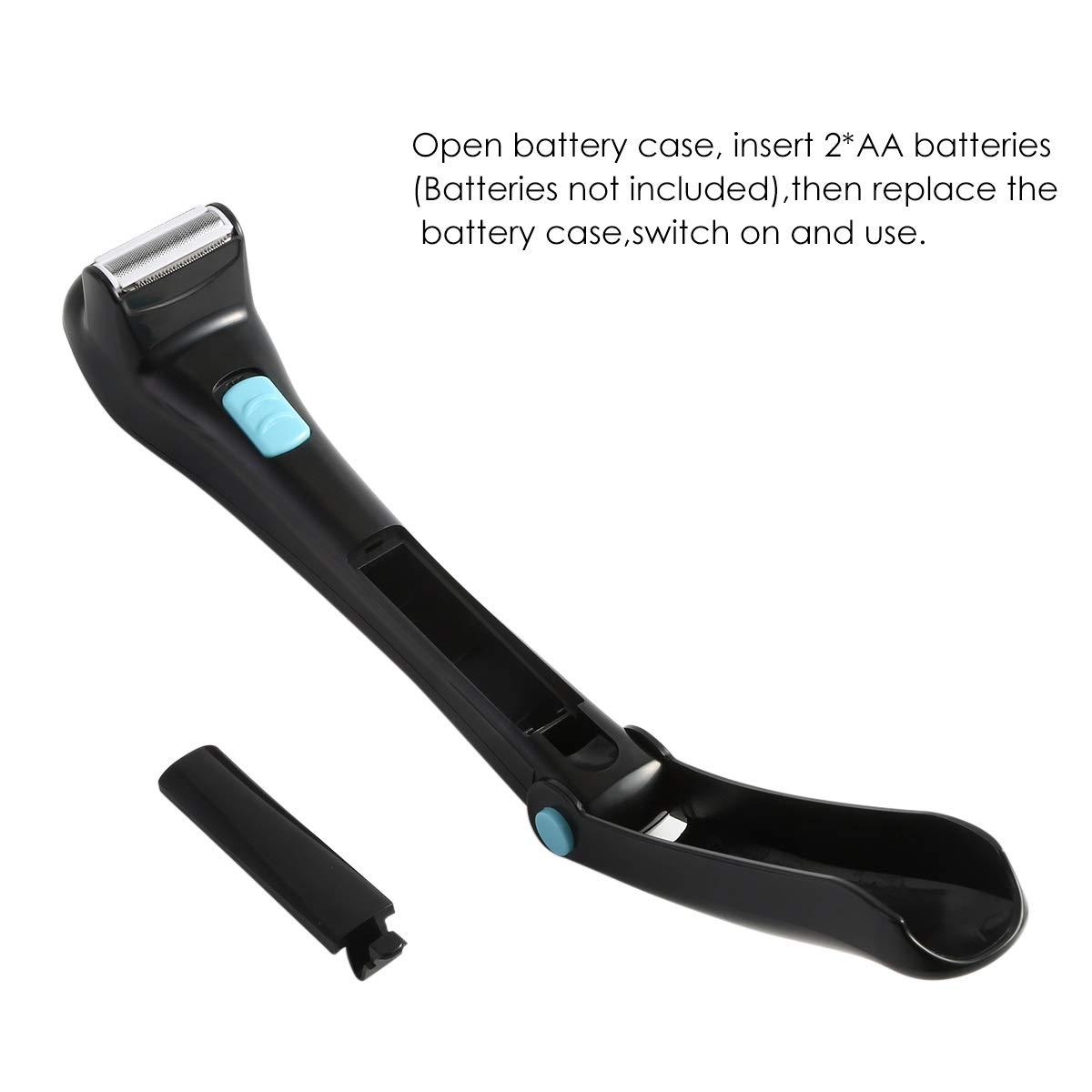 XingYue Direct Men\'s Electric Back & Body Shaver,Large Razor with Adjustable Length Telescopic Handle for Men Back Hair Body Groomer Trimmer Removal. Adjustable Foam Handle