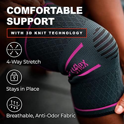 Uflex Athletics Uflex Athletics (Small) Knee Compression Sleeve Support for Running, Jogging, Sports, Joint Pain Relief, Arthritis and Injury Recovery-Single Wrap