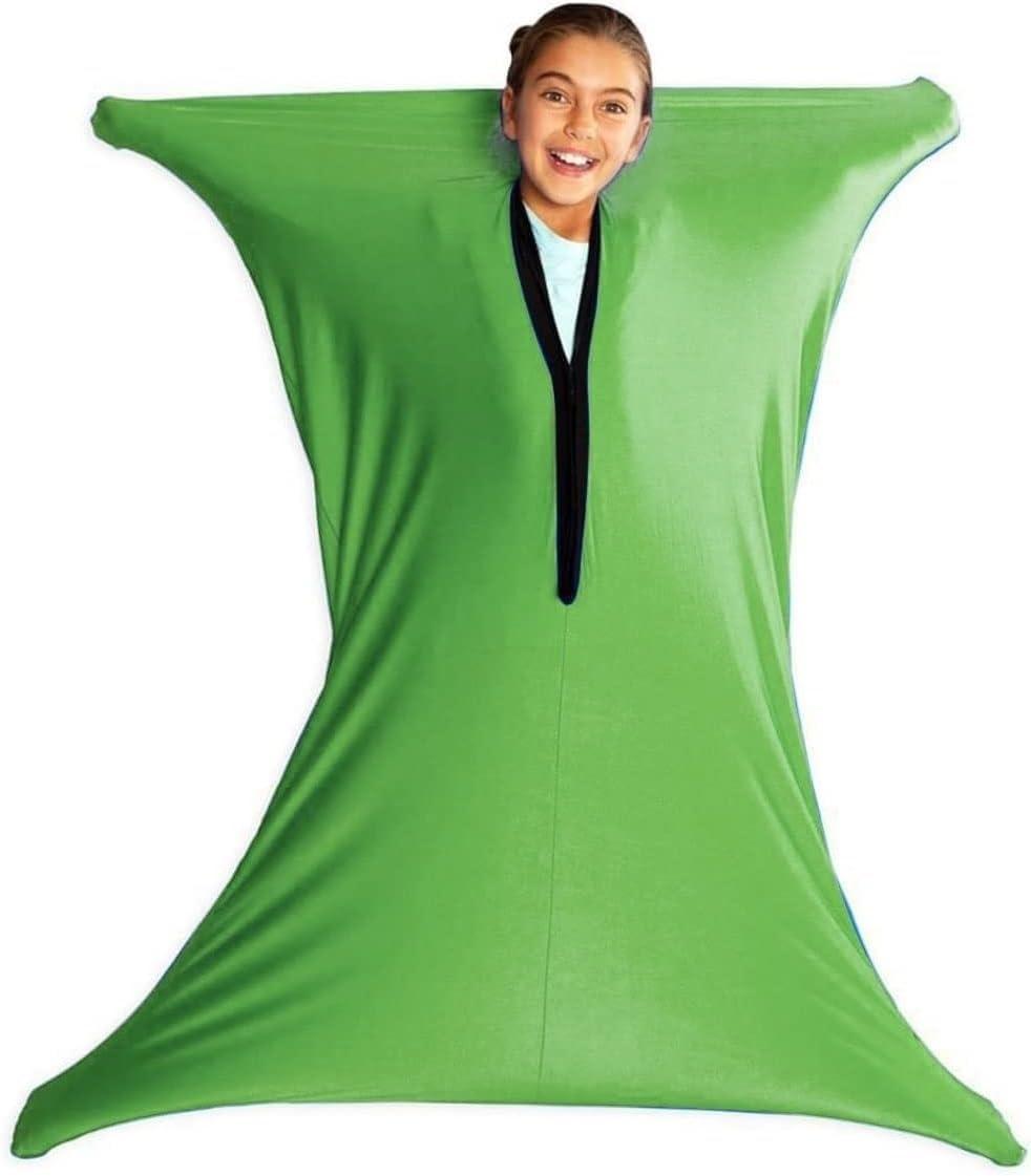 DTREEL DTREEL Sensory Body Socks Sensory Compression Blanket Children Adults Aids For Autism SPD Fears Lack Of Concentration(Green,S)