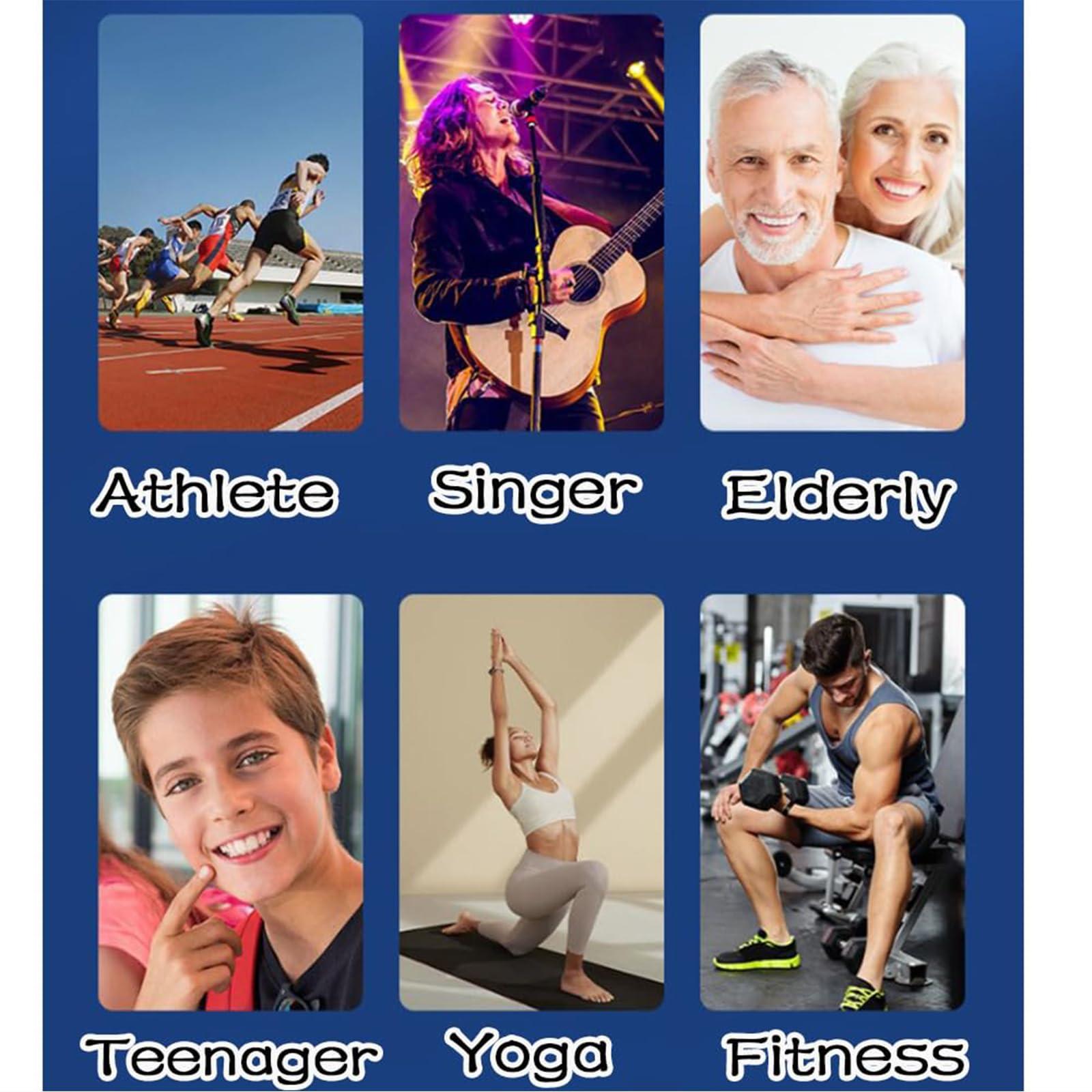 FreshCart Basics Breath Booster Lung Trainer 2pcs - Improve Stamina & Endurance with Portable Breathing Trainer for Men and Women, Adjustable Resistance