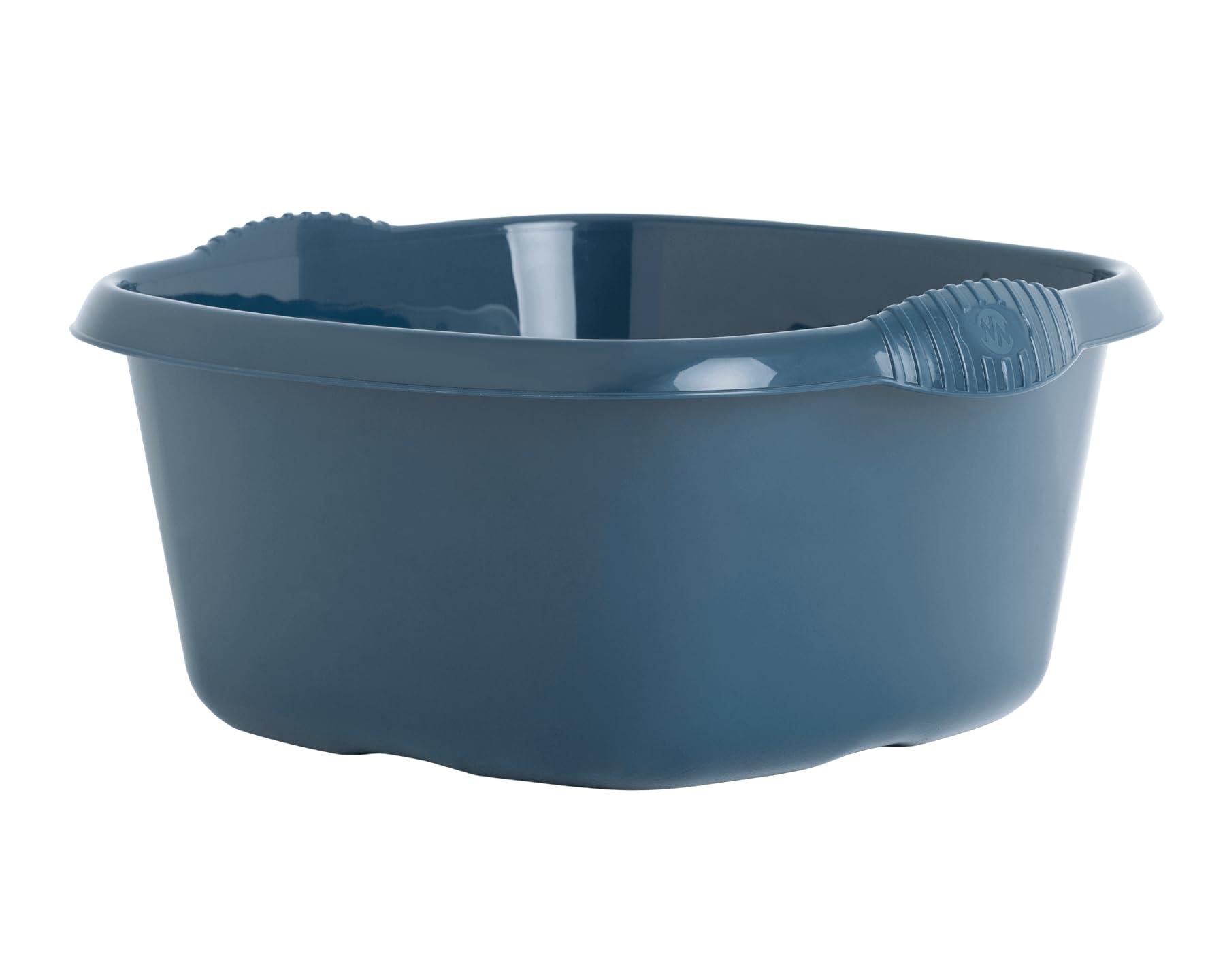 FotoStation 32cm Square Washing Up Bowl With Integral handles Perfect for Kitchen Sink, Basin Use 9L Litre 32cm x 32cm x 15cm Easy to Use Bowl High Grade Plastic (12)