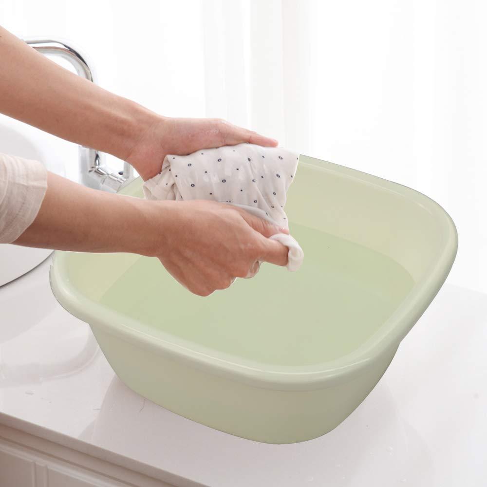 Dynko Dynko Colored Washing Up Bowl, Plastic Square Washing Up Bowls, Set of 4