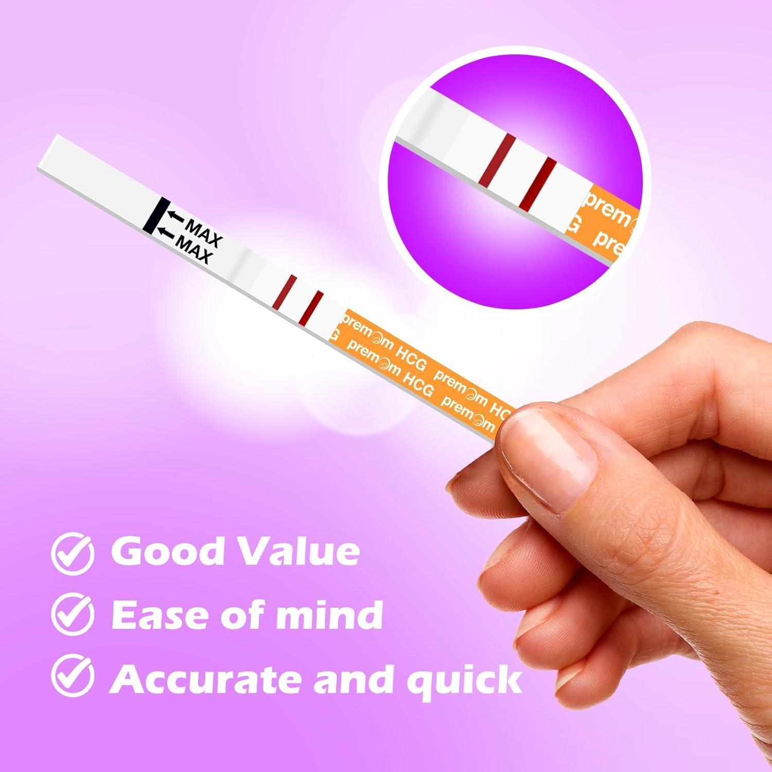 Premom Premom Early Detection Pregnancy Test: 20 Pregnancy Test Strips 10mIU/ml Sensitive Ultra Early Home Fertility Test, Powered by Premom Ovulation Predictor