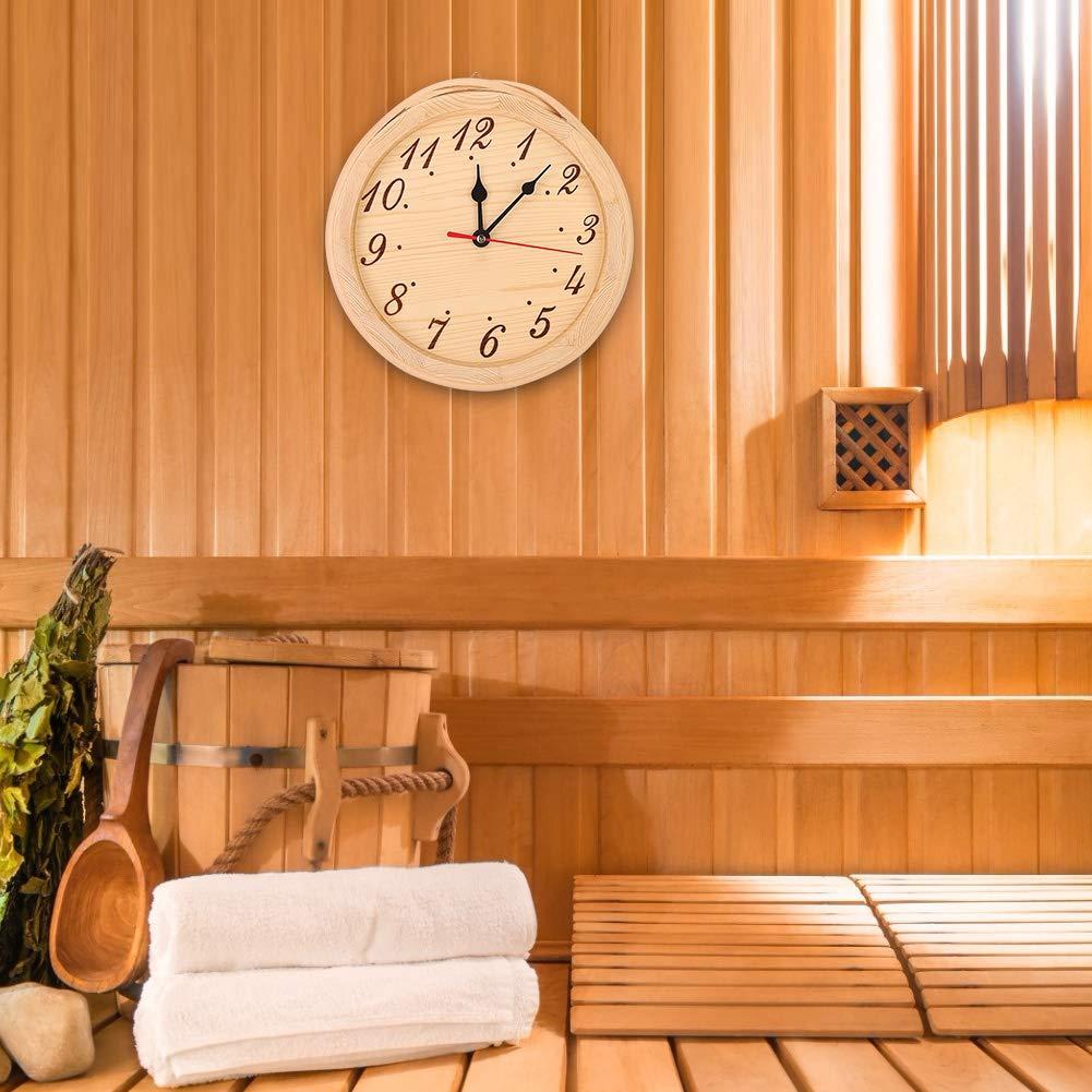 Jeanoko Sauna Clock with Numbers, Clear Reading, Modern and Simple, for The Sauna
