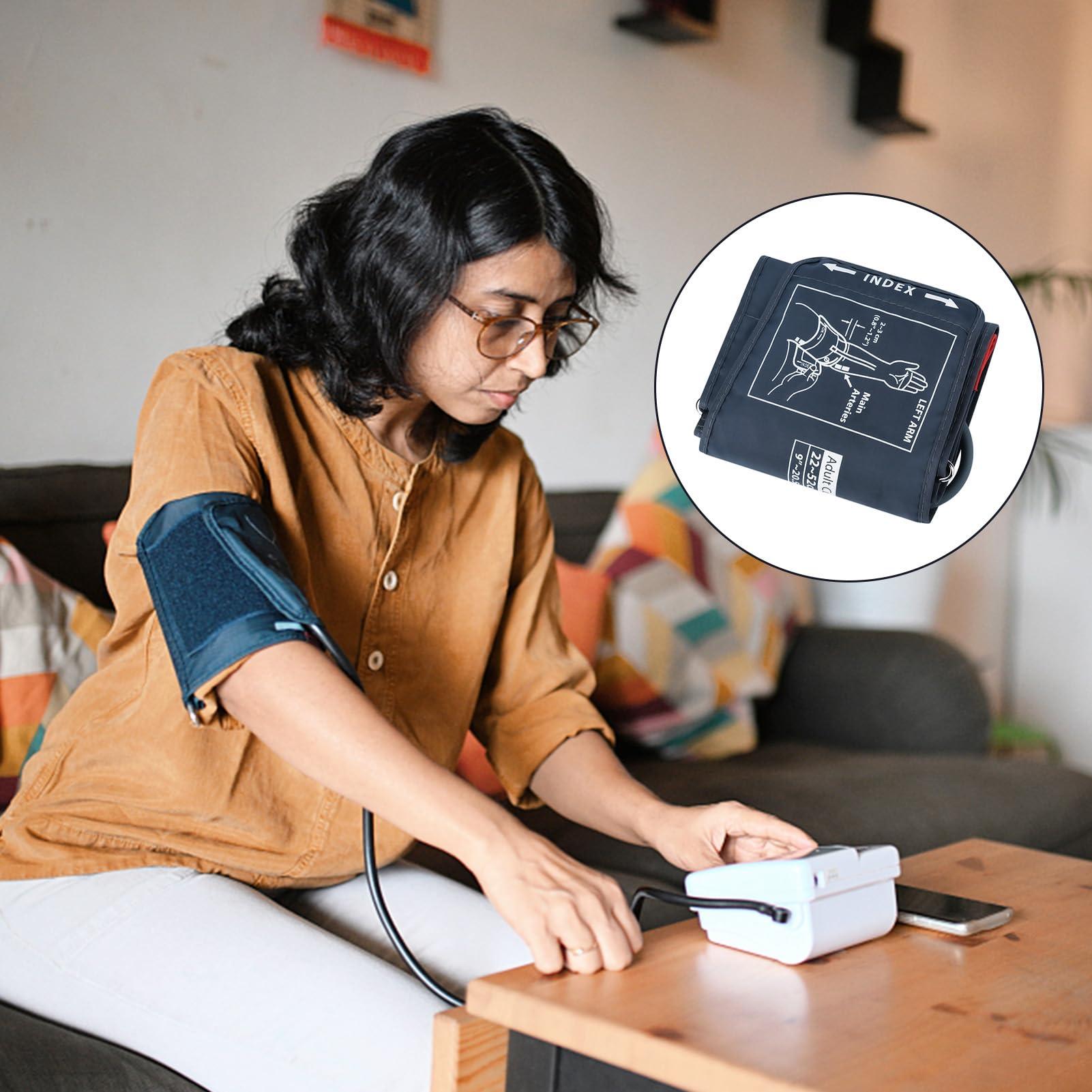 Dewfigs Extra Large Blood Pressure Cuff, 22-52CM Arm Circumference Blood Pressure Cuff with 6 Connectors, Universal Fit Replacement Cuff, Compatible with Omron BP Monitors and Other Brands