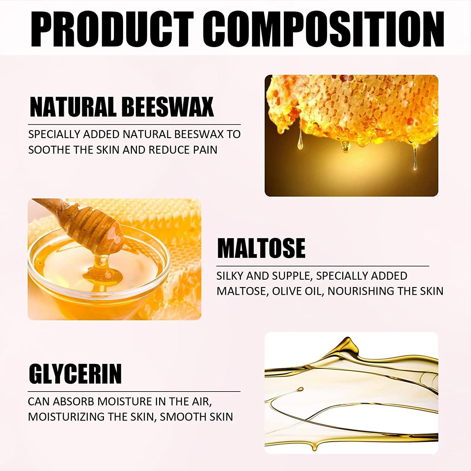 SUNDEER SUNDEER Beeswax Hair Removal Mousse, 200ML Foam, Gentle & Smoothing for Unisex Sensitive Skin, Underarm, Arm, Leg, Bikini Areas