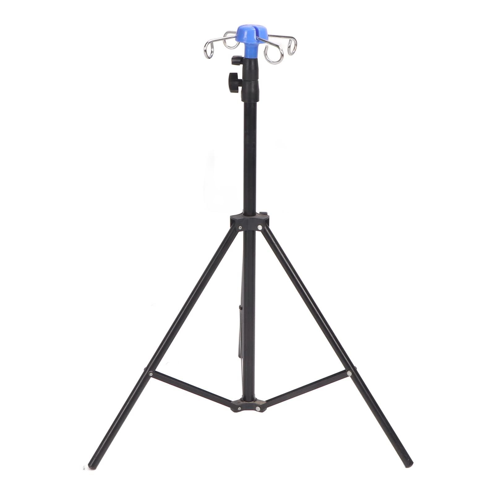 gernie IV Pole, Adjustable Height IV Stand Pole with 4 Hooks Stainless Steel Portable Medical IV Fluid Bag Stand Floor Stand, IV Drip Stand Infusion Holder for Hospitals, Clinics