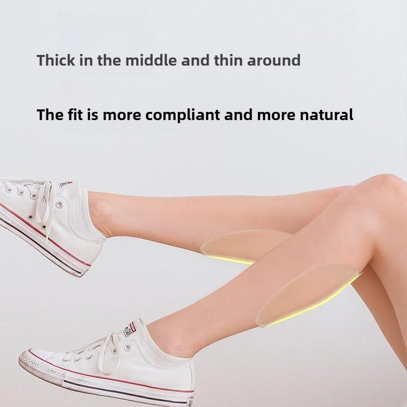 getuse getuse Silicone Adhesive Calf Pads - Soft Invisible Shaping Patch for Crooked or Thin Legs, 2 Pair Set, Comfortable Self-Adhesive Silicone Calf Straighteners (Coffee 120)