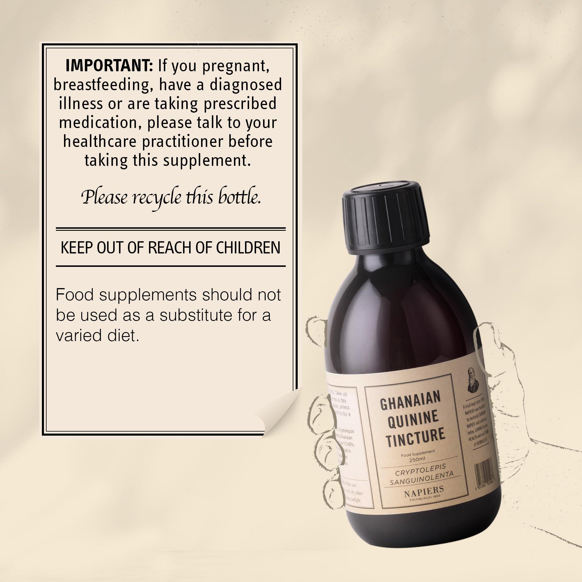 Napiers Napiers Ghanaian Quinine Tincture | Cryptolepis Root Tincture | Cryptolepis sanguinolenta - 250ML