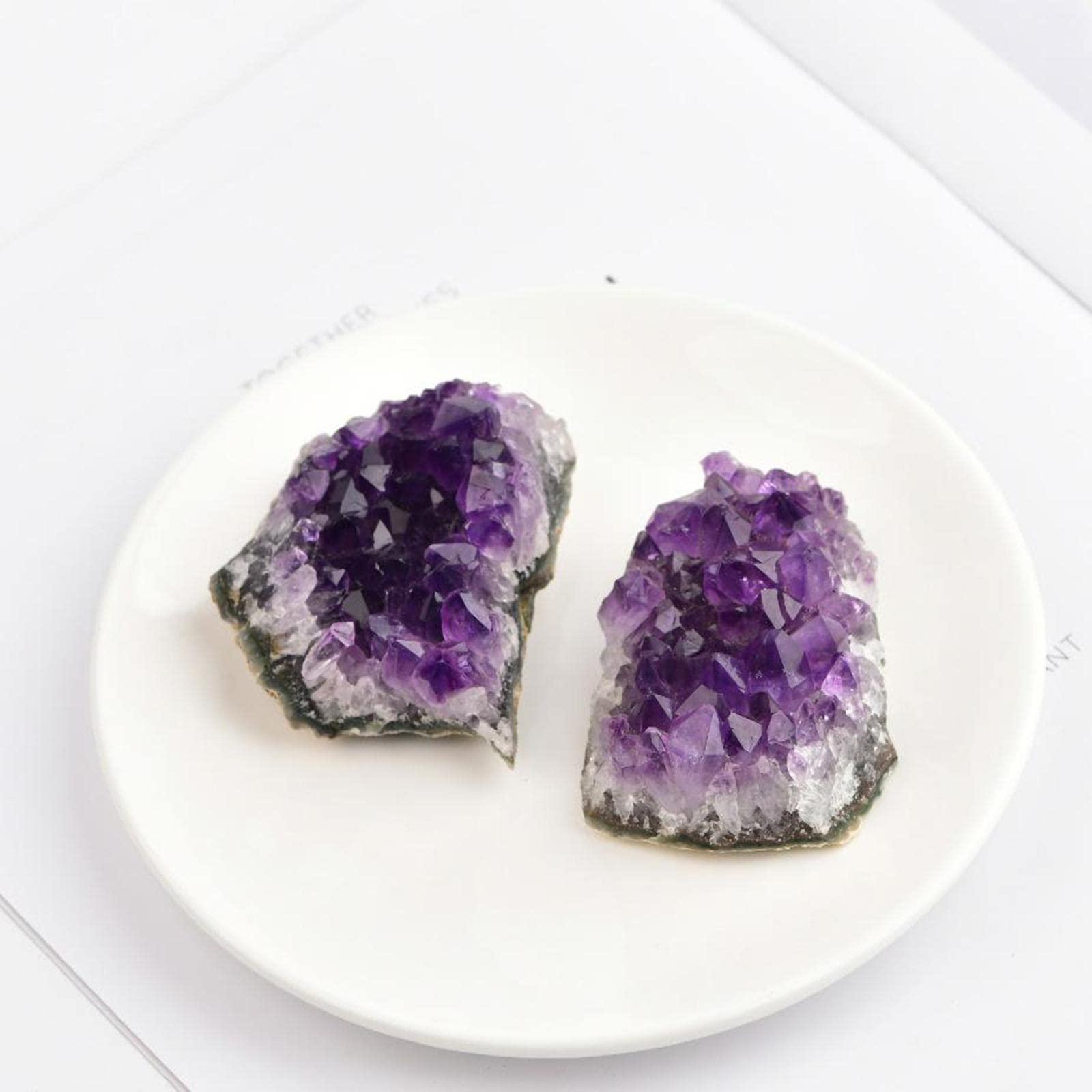FreshCart Basics Natural Amethyst Cluster Crystal, 40-50g, for Home Decor and Healing