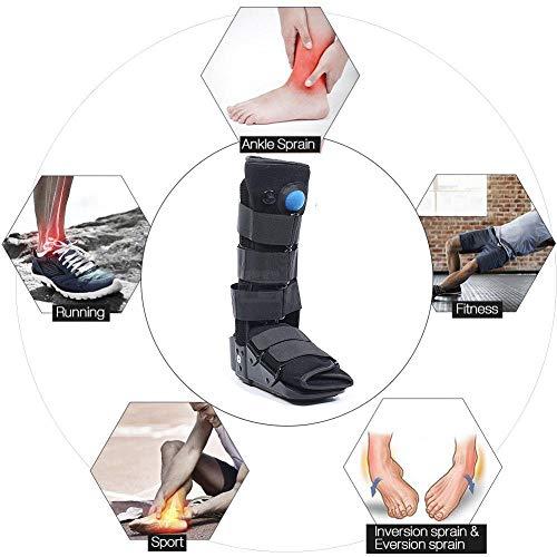 PHASFBJ PHASFBJ Plantar Fasciitis Night Splint, Air Cam Walker Fracture Ankle Foot Stabilizer Boot Orthopedic Sleeping Immobilizer Stretch Boot Adjustable Achilles Tendonitis Brace,M