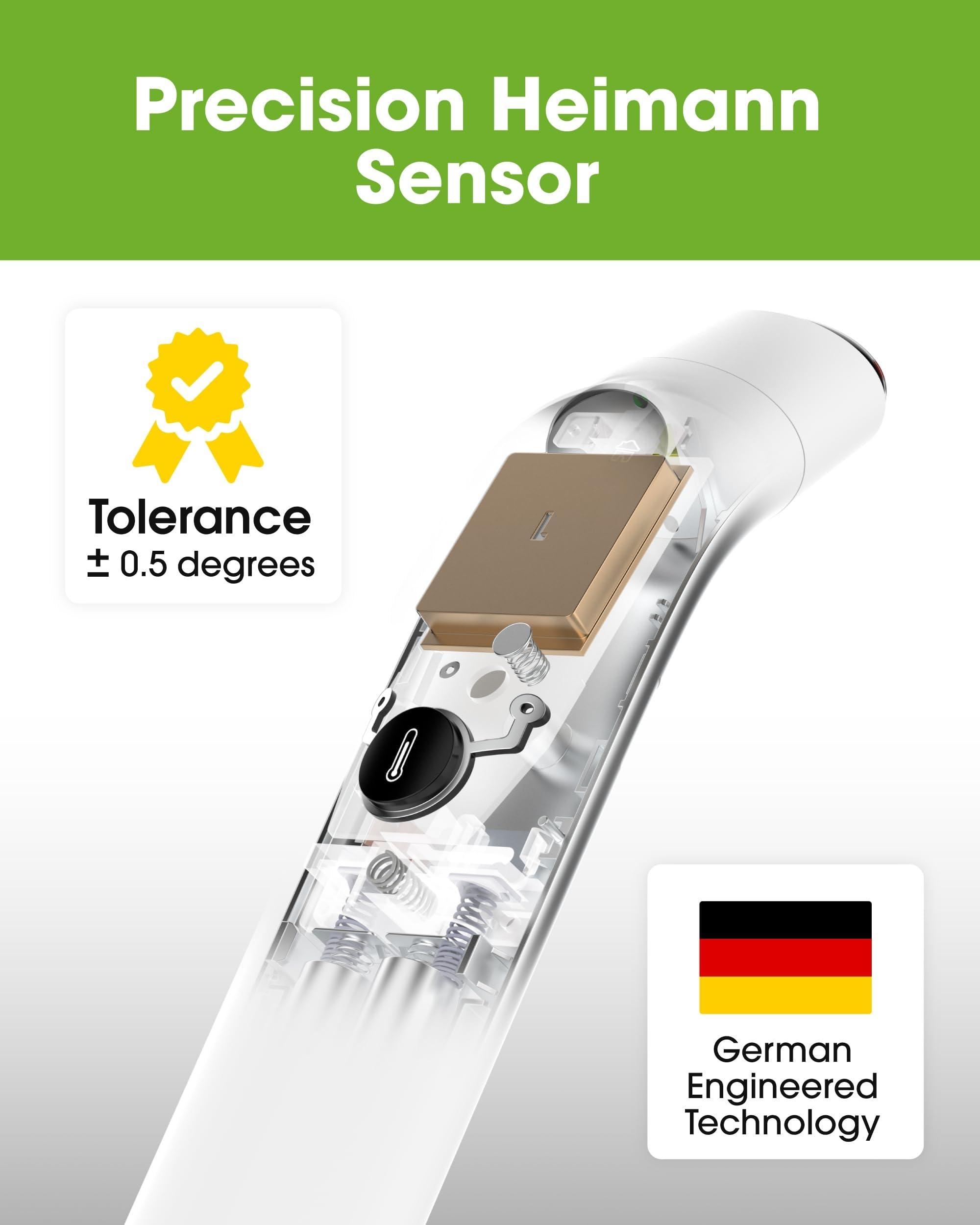 OxiPro OxiPro TH2 Thermometer - NHS Supplier - German Sensor - IF Award Winner - CE Approved - In-Ear, Forehead, Non-Touch & Baby Modes - Infrared Thermometer for Newborn, Baby, Kids, Children & Adults