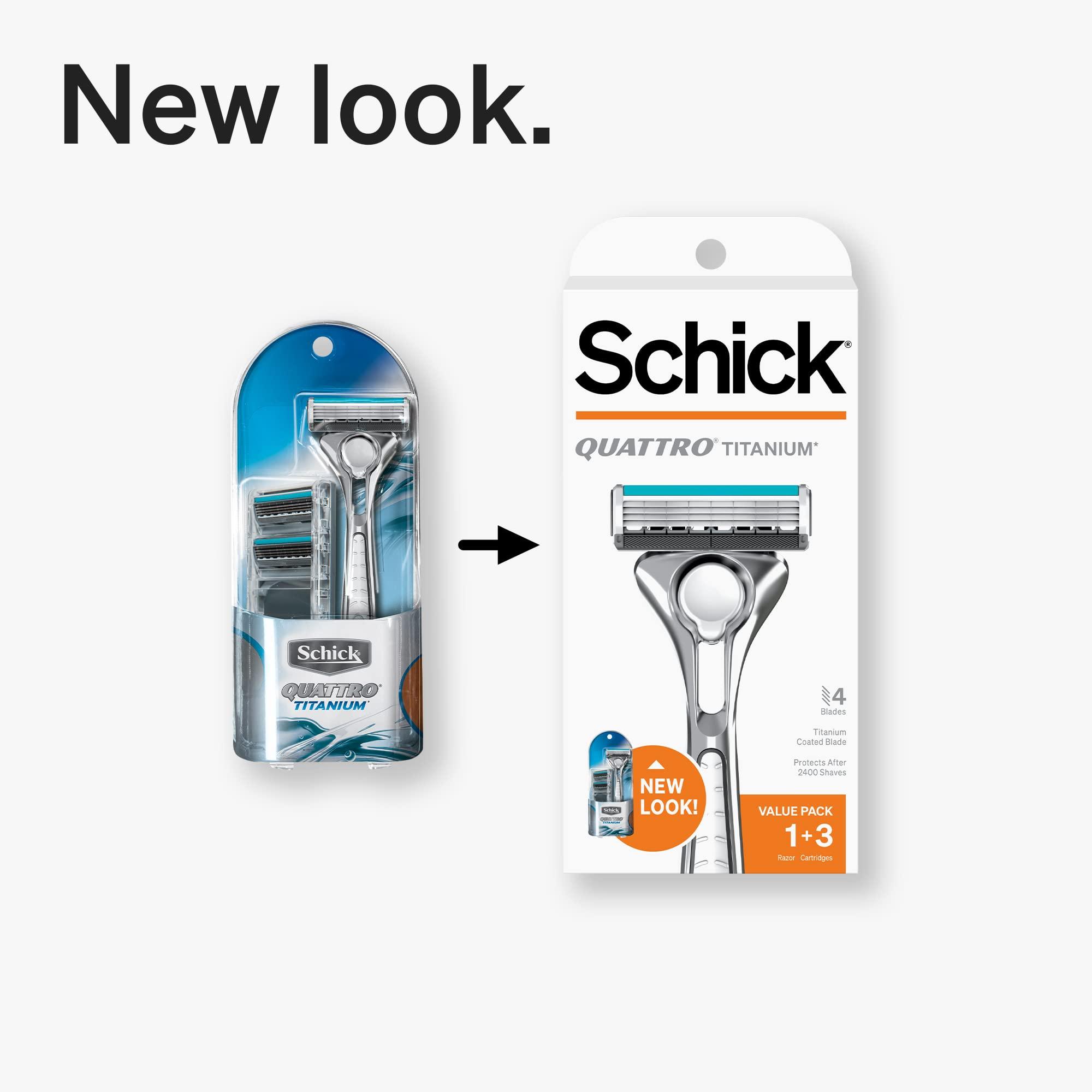 SCHICK Schick Quattro Titanium Razor for Men Value Pack by Schick