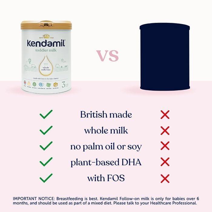 Kendamil Kendamil 2 Follow On Baby Infant Milk Formula Powder 6-12 Months 800g