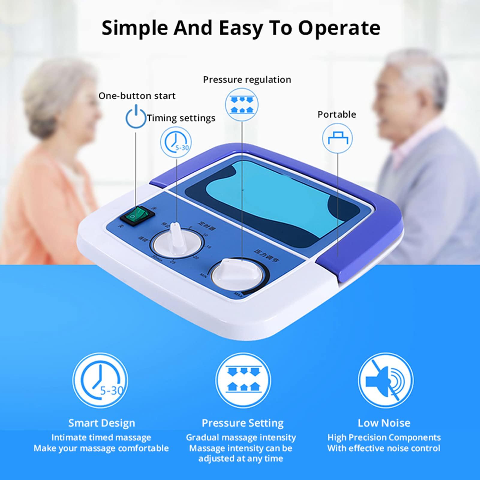 Generic Leg,Waist,Arm Air Compression Massager Recovery Boots Helps for Reduce Swelling,Muscle Relaxation Full Body Pressotherapy Healthcare Rehabilitation Physiotherapy,6 Cavity,Breathable