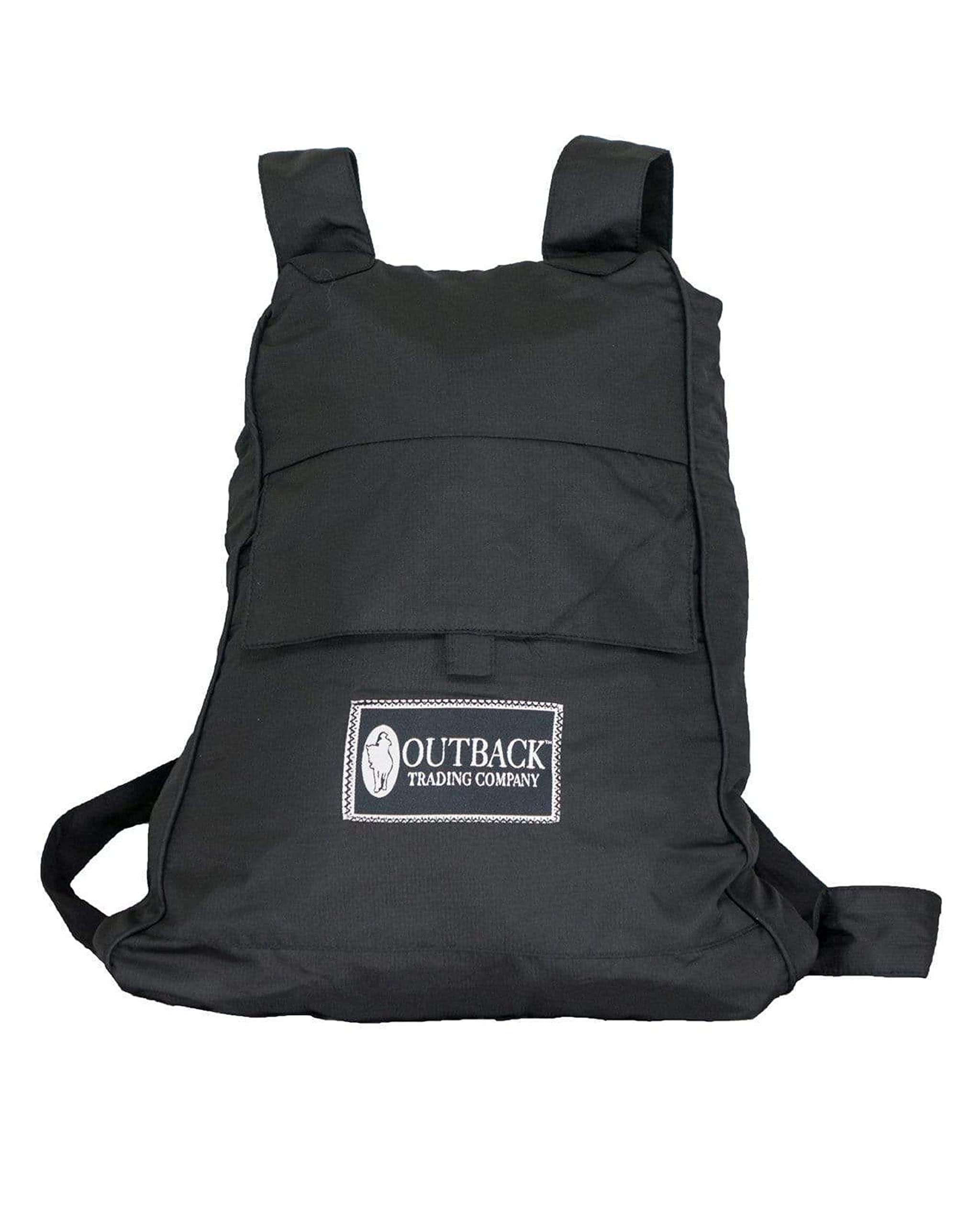 Outback Trading Outback Trading Unisex 2406 Pak-A-Roo Duster Waterproof Windproof Seam-Sealed Long Sleeve Rain Coat, Black, X-Large