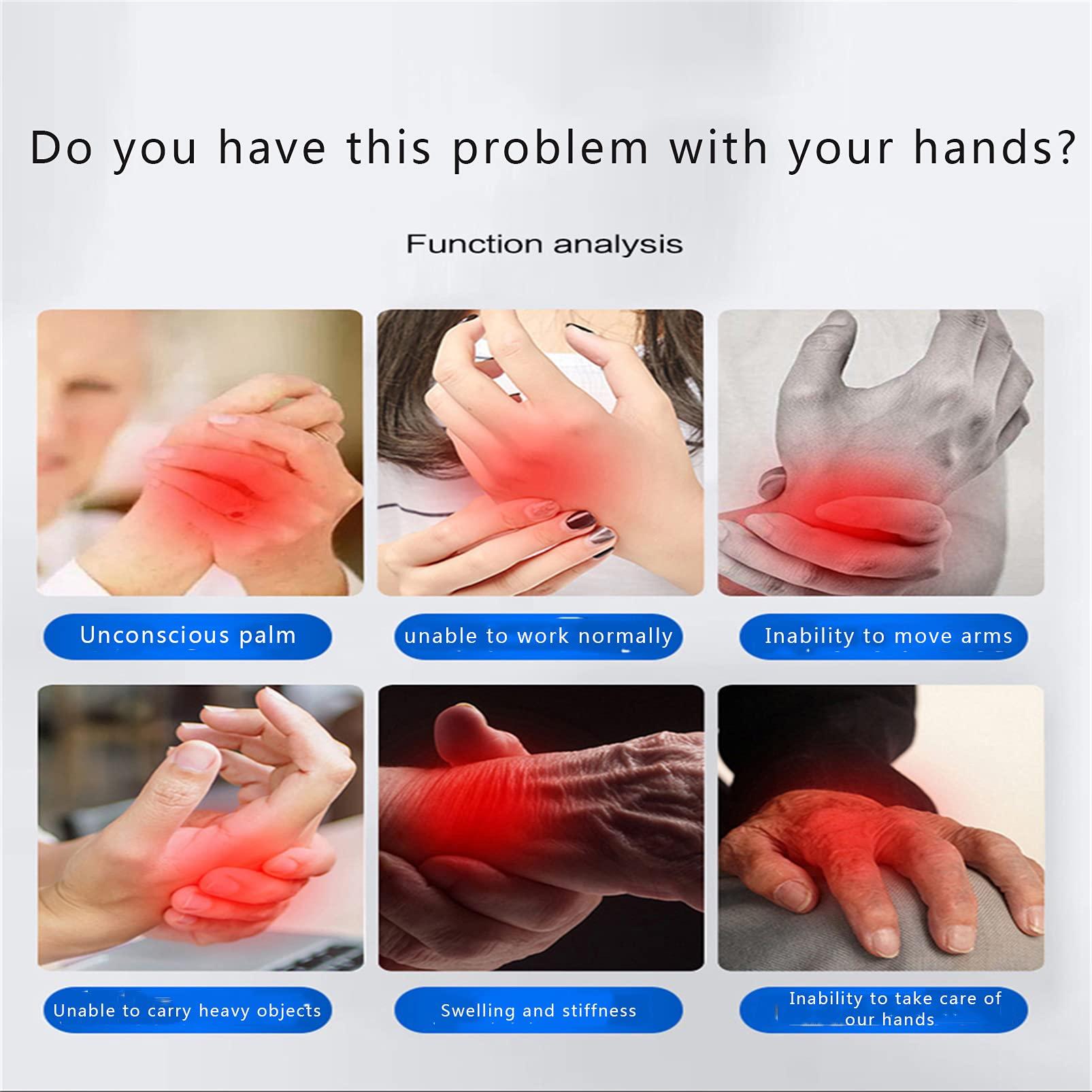 ZZBB ZZBB Rehabilitation Robot Gloves Finger Strengthener Passive Exercise Equipment for Stroke Hemiplegia Finger Wrist Exercise Equipment,Left,M