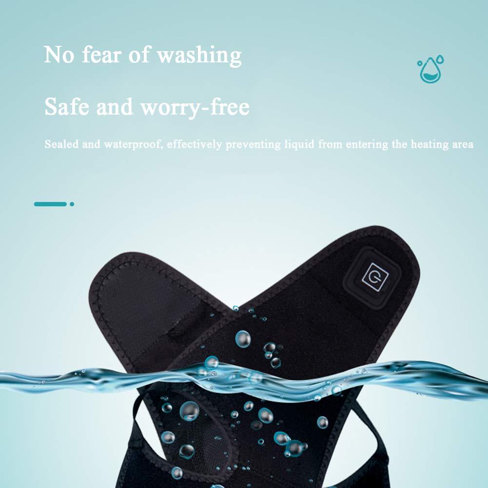 LIJBN Ankle Warmers,Heated Ankle Brace Wrap Heated Foot Socks Hot Therapy Foot Wrap Compression Support for Achilles Tendonitis, Sprain Swelling,Arthritis,Injury Joint Recovery Fit Left And Right Foot