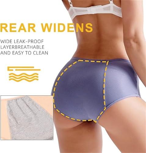 ZHENGSHUJS Ladydry Leak Proof Panties,Incontinence Underwear for Women Over 60,2024 Upgrade Leakproof Ladies Underwear (8PCS*Mix,6X-Large)