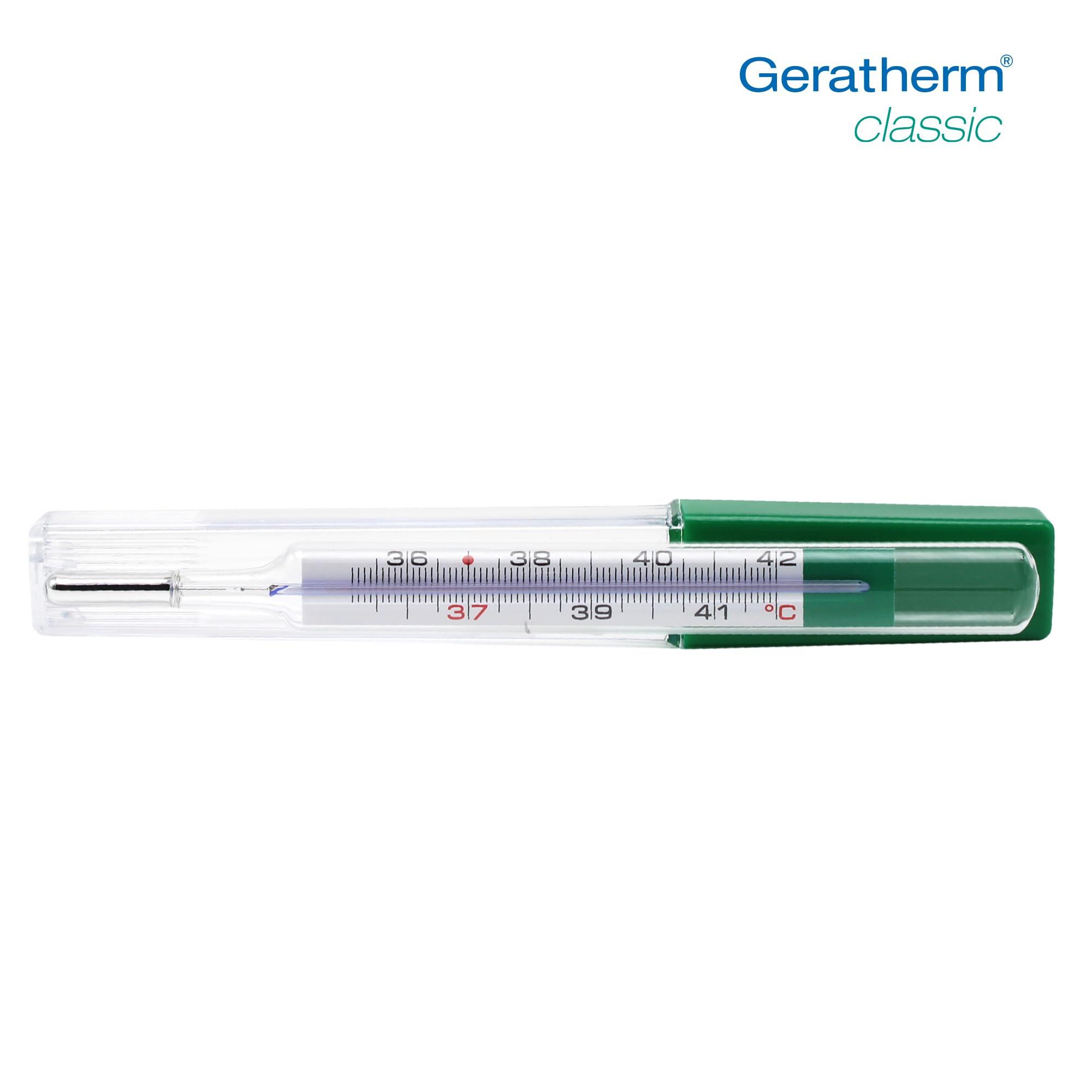 Geratherm GERATHERM classic clinical thermometer analogue/thermometer without mercury/analogue clinical thermometer without batteries/thermometer Made in Germany