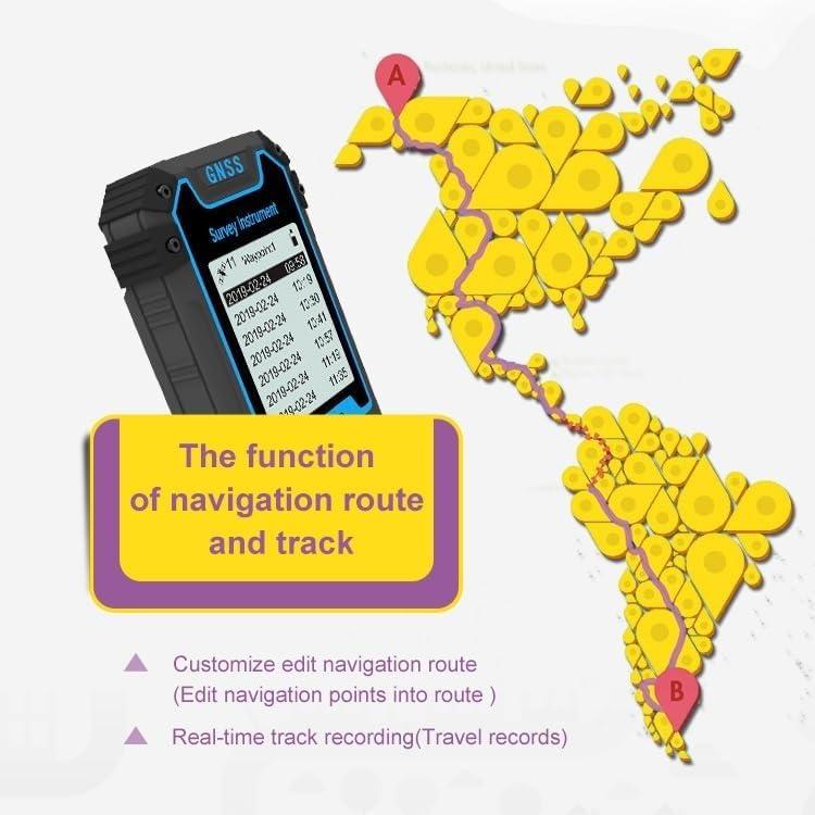 LYHJN LYHJN Handheld GPS Survey Equipment, GPS Land Measuring Instrument, Altitude Survey/Position Navigation/Travel Record/Project Lofting, for Land Survey, Outdoor Travel, Site Survey.