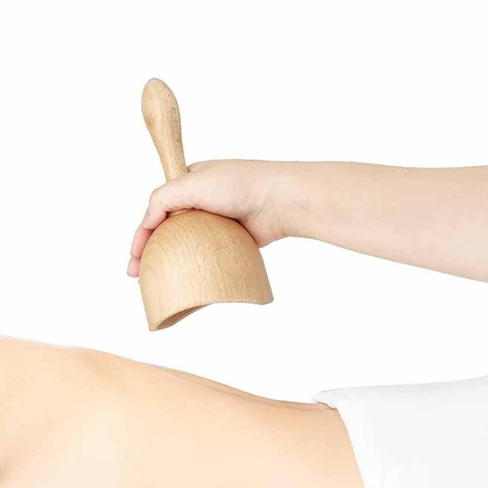Yumin YUMIN Wood Cupping Therapy Massage Tools Cup,Lymphatic Drainage Massager Tools for Wood Therapy Body Anti-Cellulite Cup