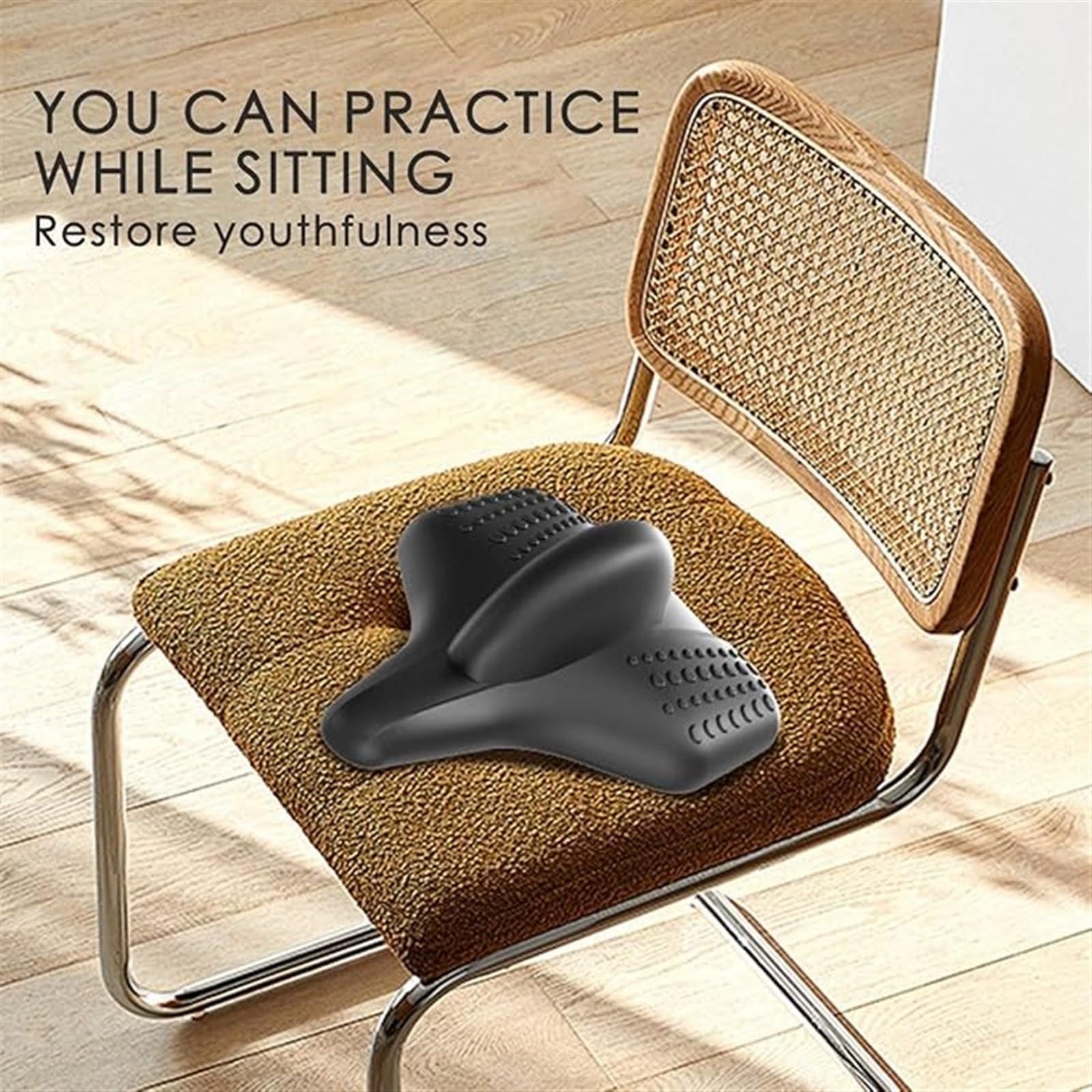 Psyfwznkny Men's Pelvic Floor Trainer, Lifting Pelvic Hip Muscle Strengthener Device, Home Gym Sit On Pelvic Exerciser for Travel Office Home