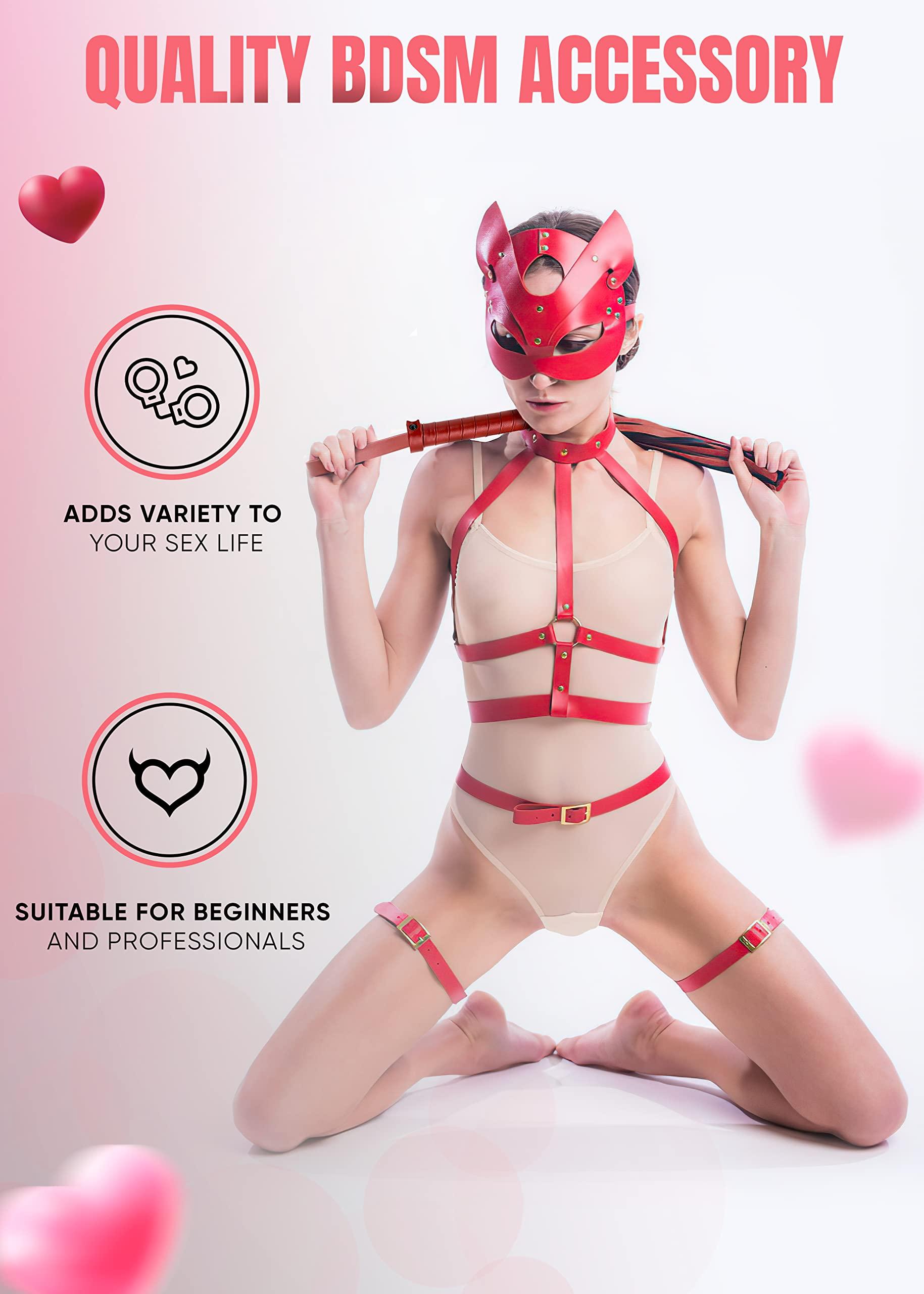 FreshCart Basics Leather Crop 18" Floggers and Paddles and Whips Sex BDSM Starter Kit Paddle Adult Play