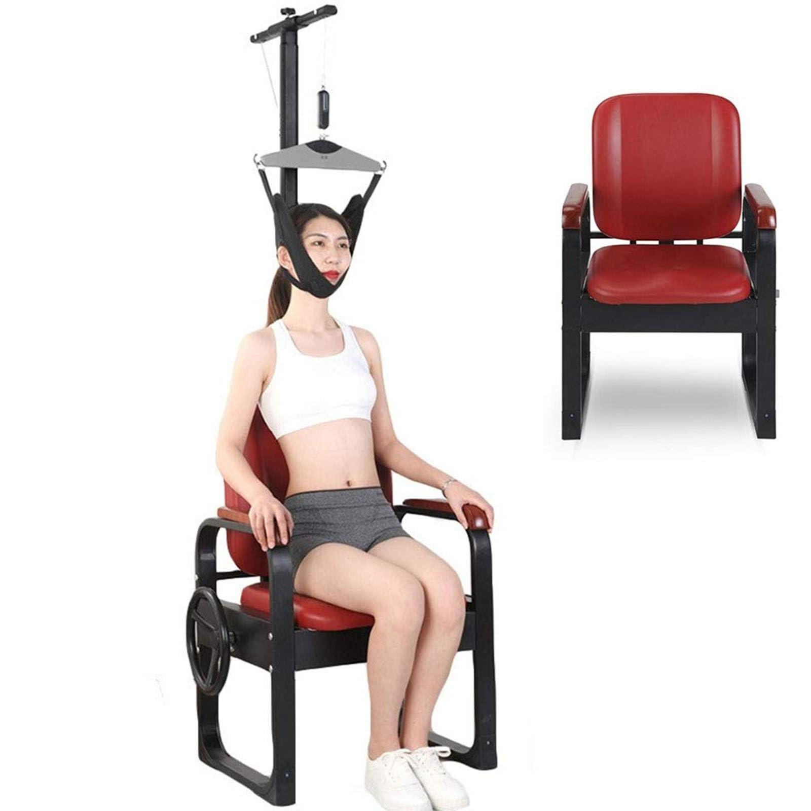 KJZQXYX KJZQXYX Cervical Traction Chair,Neck Cervical Traction Device,Neck Traction Stretcher for Physical Therapy,Rehabilitation Correction